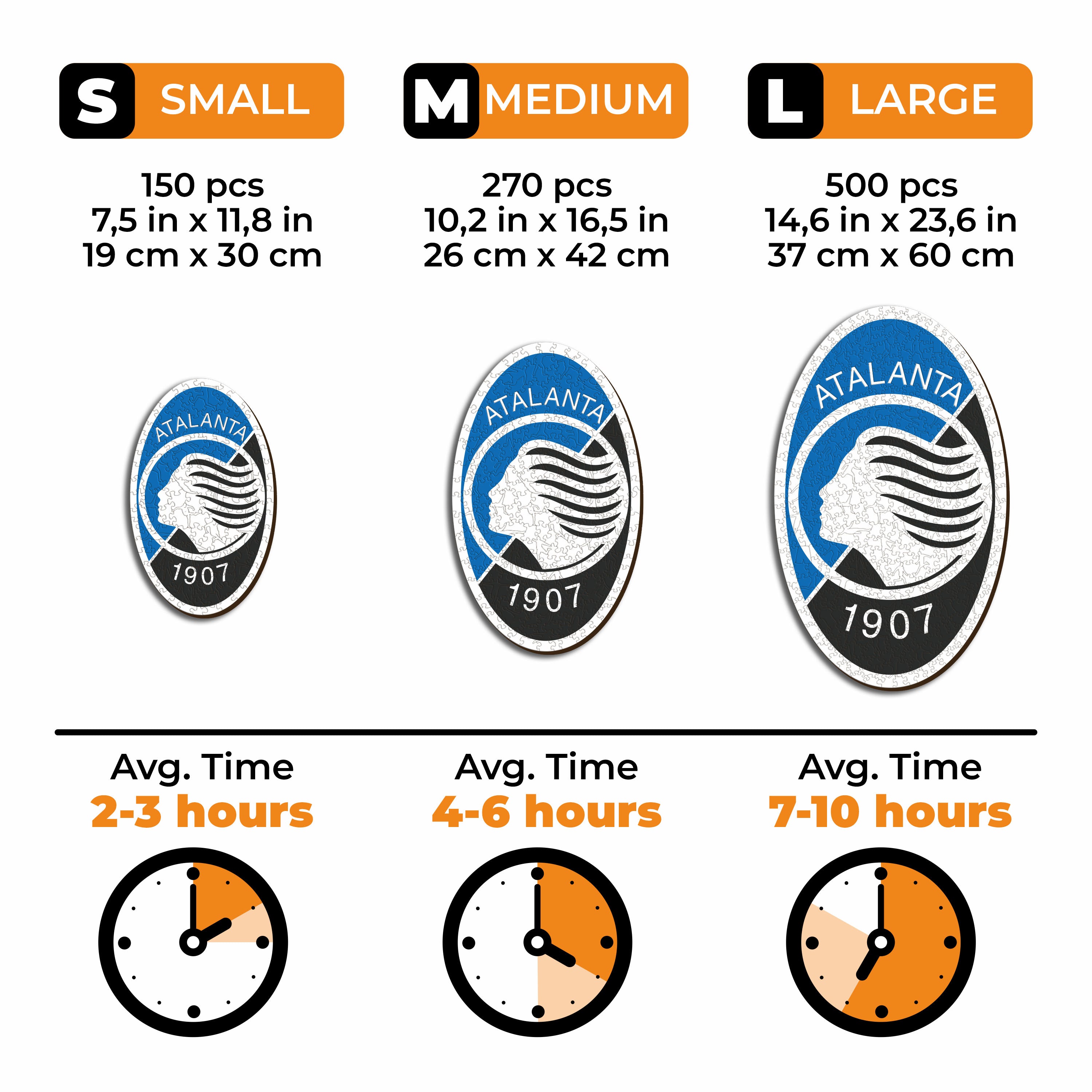 Atalanta BC® Logo - Wooden Puzzle