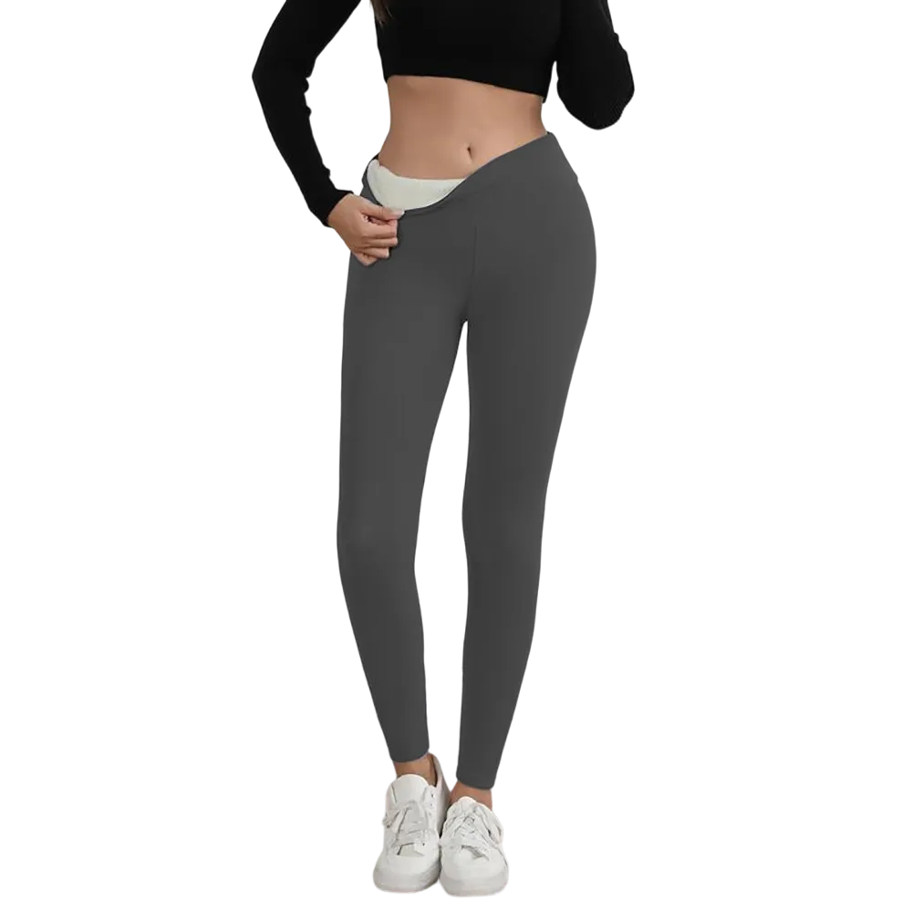 Winter Warm Fleece Lined Leggings High Waist Women's Casual Riding Workout Wear for Yoga