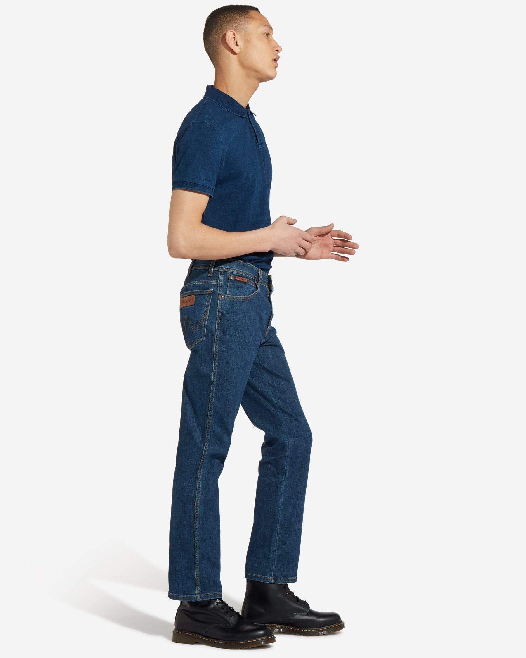 Texas Stretch Authentic Straight Mens Jeans - Darkstone