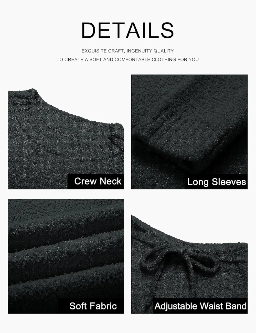 Womens Pajama Sets 2025 Fall Lounge Sweater Set