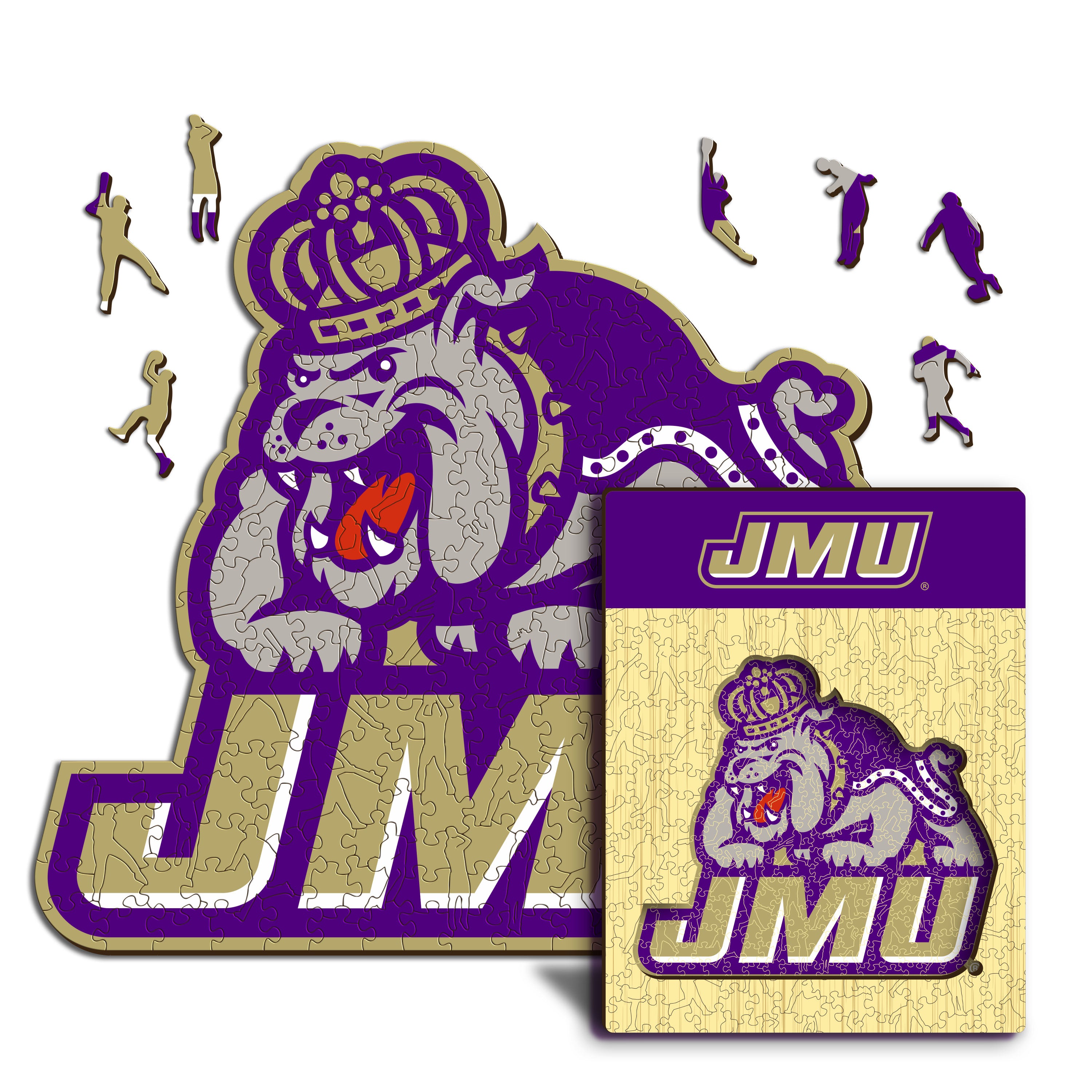 James Madison University Mascot - Wooden Puzzle