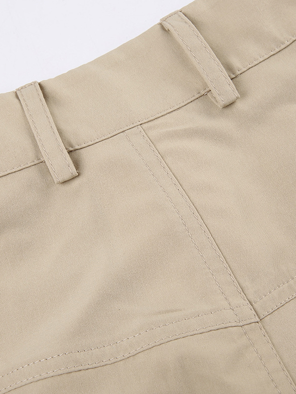 Ink-Splash Print Straight-Leg Casual Trousers