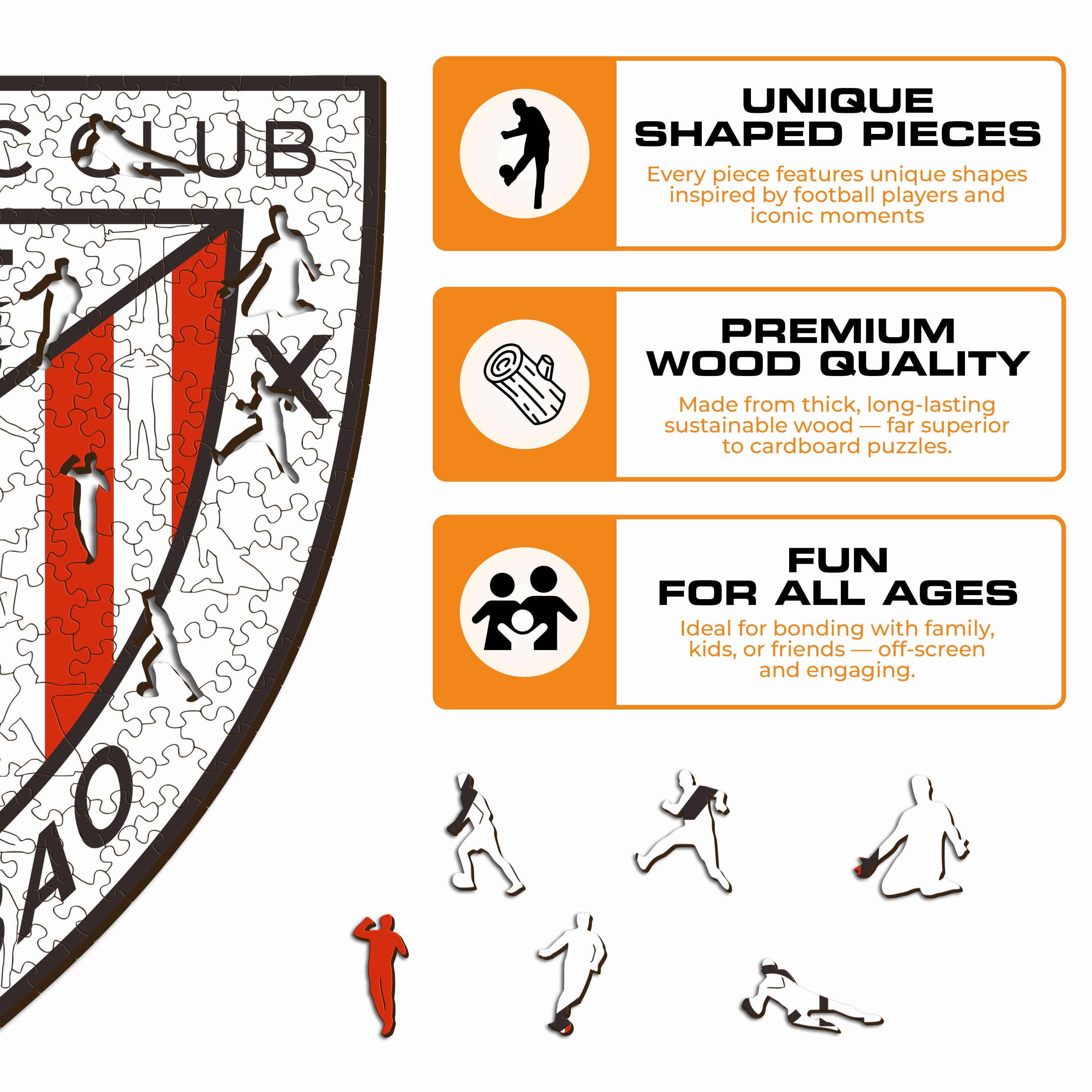 Athletic Club® Logo - Wooden Puzzle