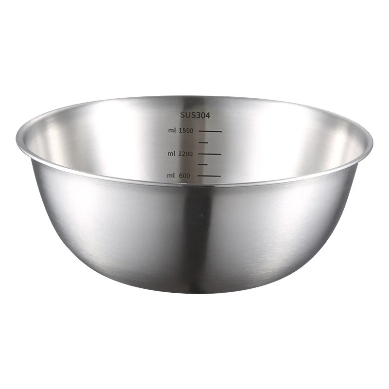 Stainless Steel Mixing Bowl & Mesh Sieve