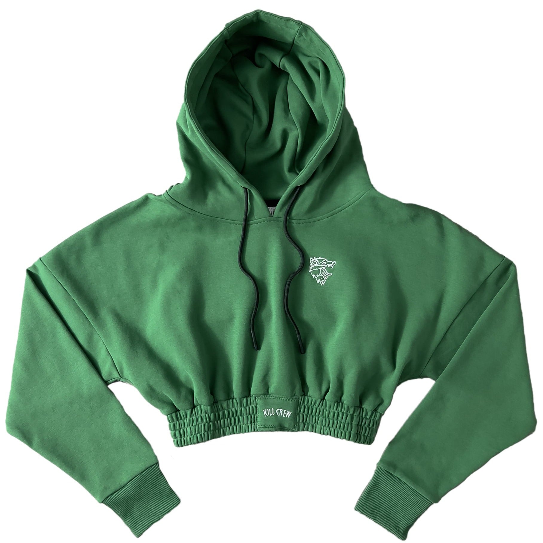 CROP HOODIE - GREEN