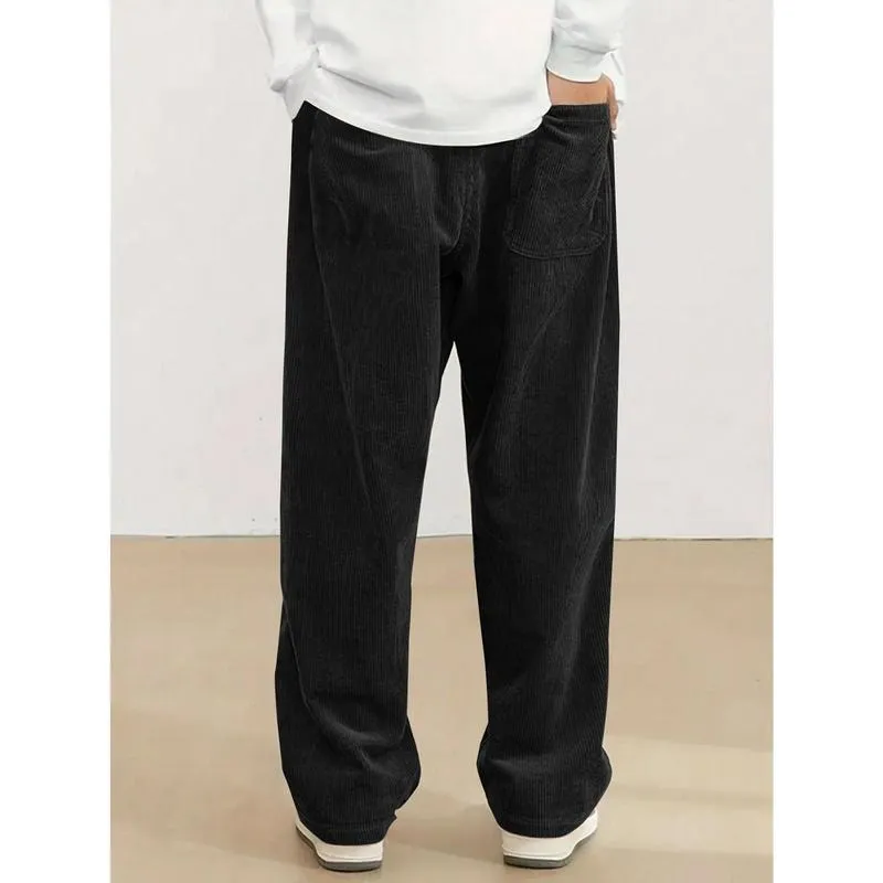 Men'S Thermal Winter Pants with Drawstring Waist - Beige Non-Stretch Trousers, Men's Sweatpants