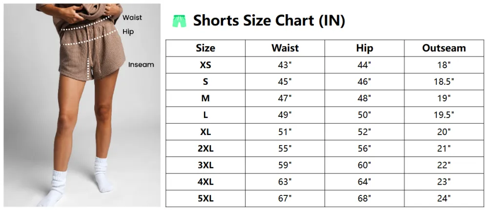 Unisex's Waffle Lounge Set