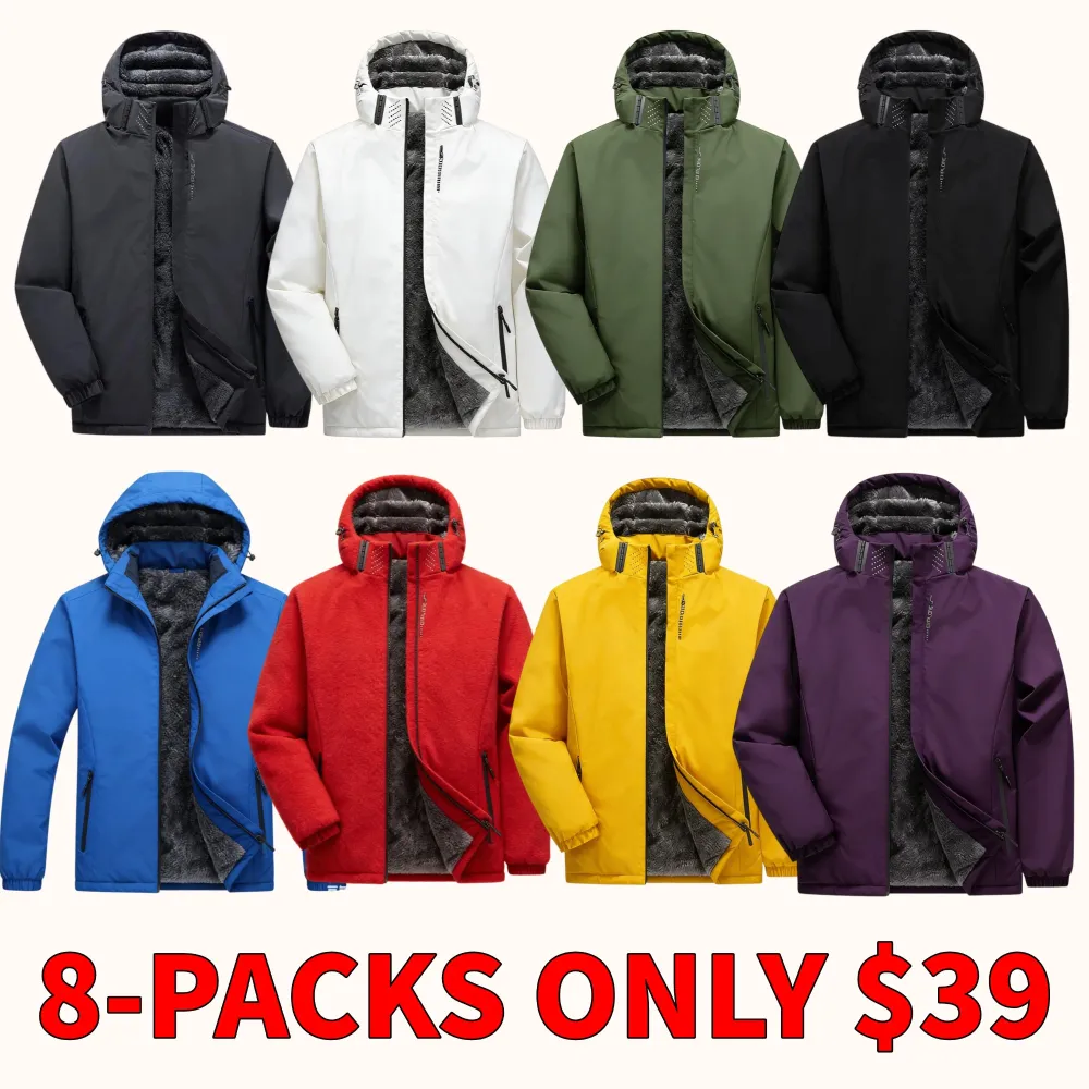 Outdoor windproof and waterproof plus-size hiking jacket