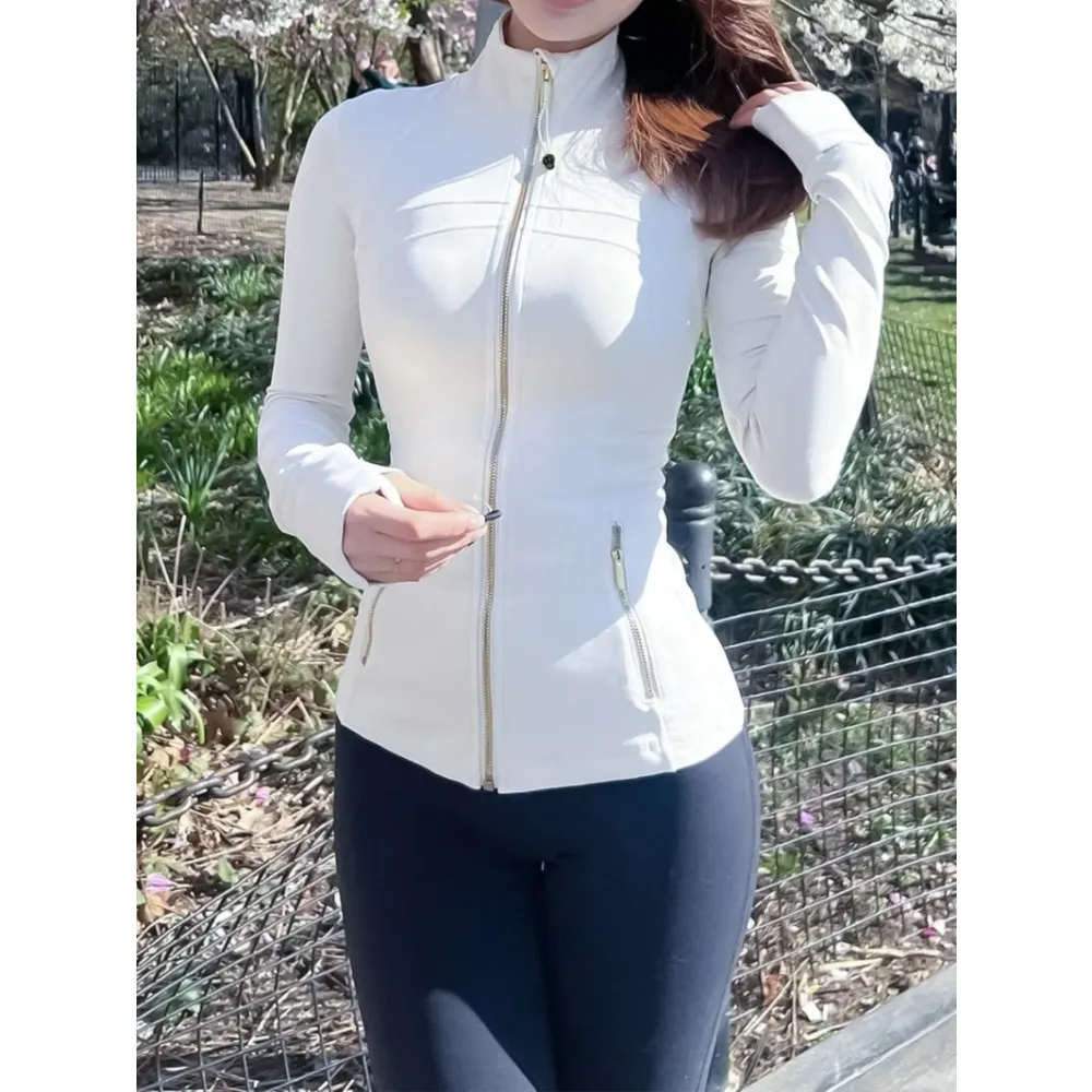 Women's sports stand up collar  yoga jacket