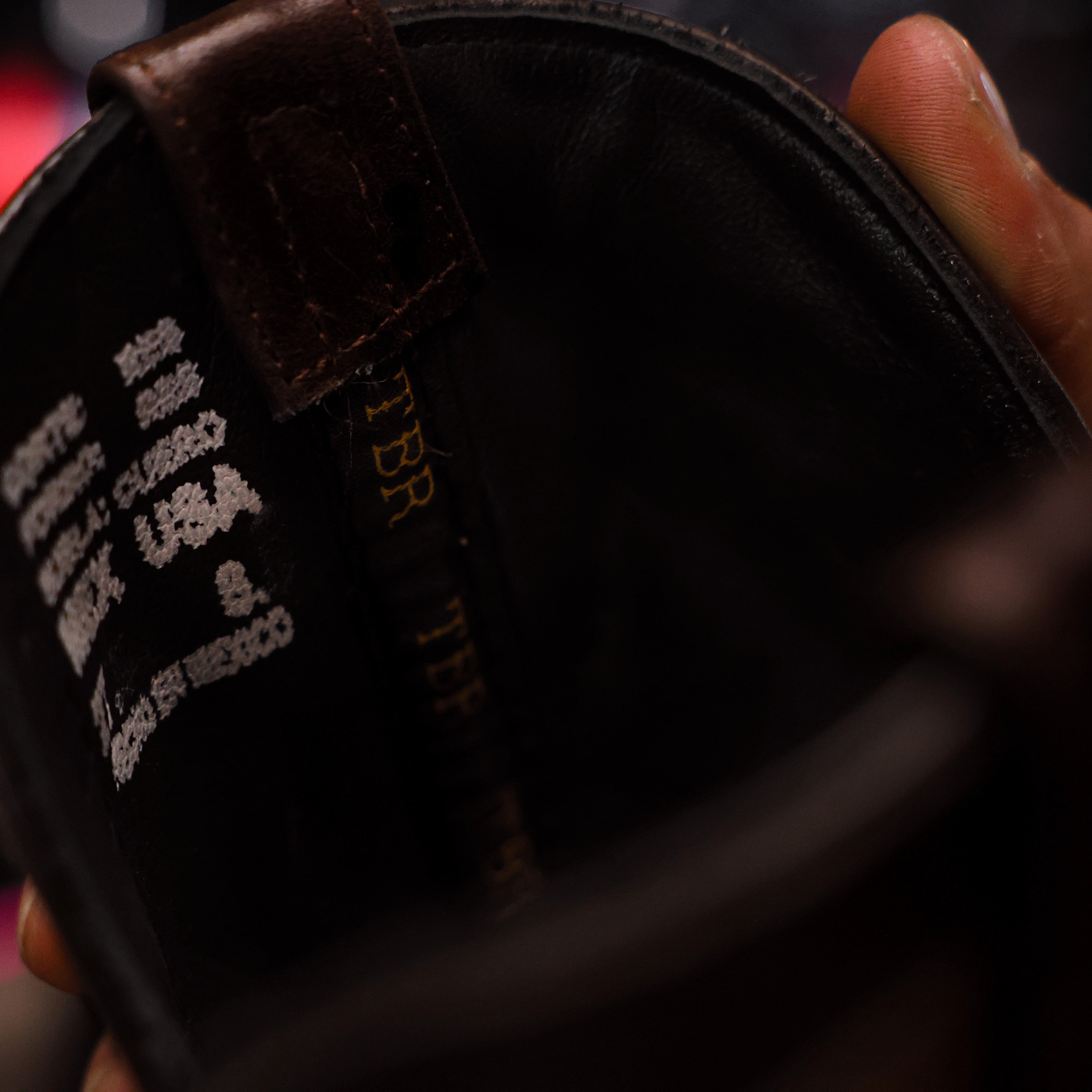 Honey Caiman Neck Leather Boots - Square Toe