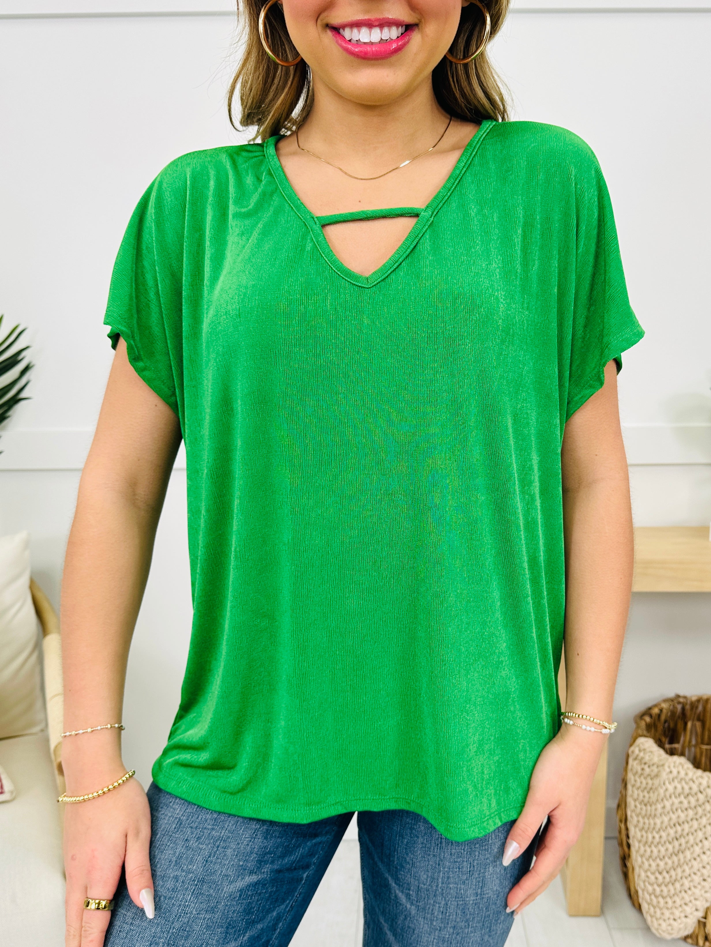 Cut To Perfection Top- Multiple Colors!