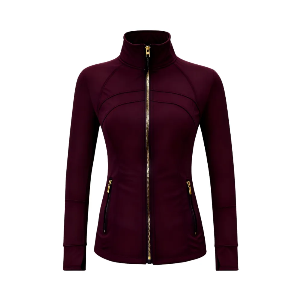 Women's sports stand up collar  yoga jacket