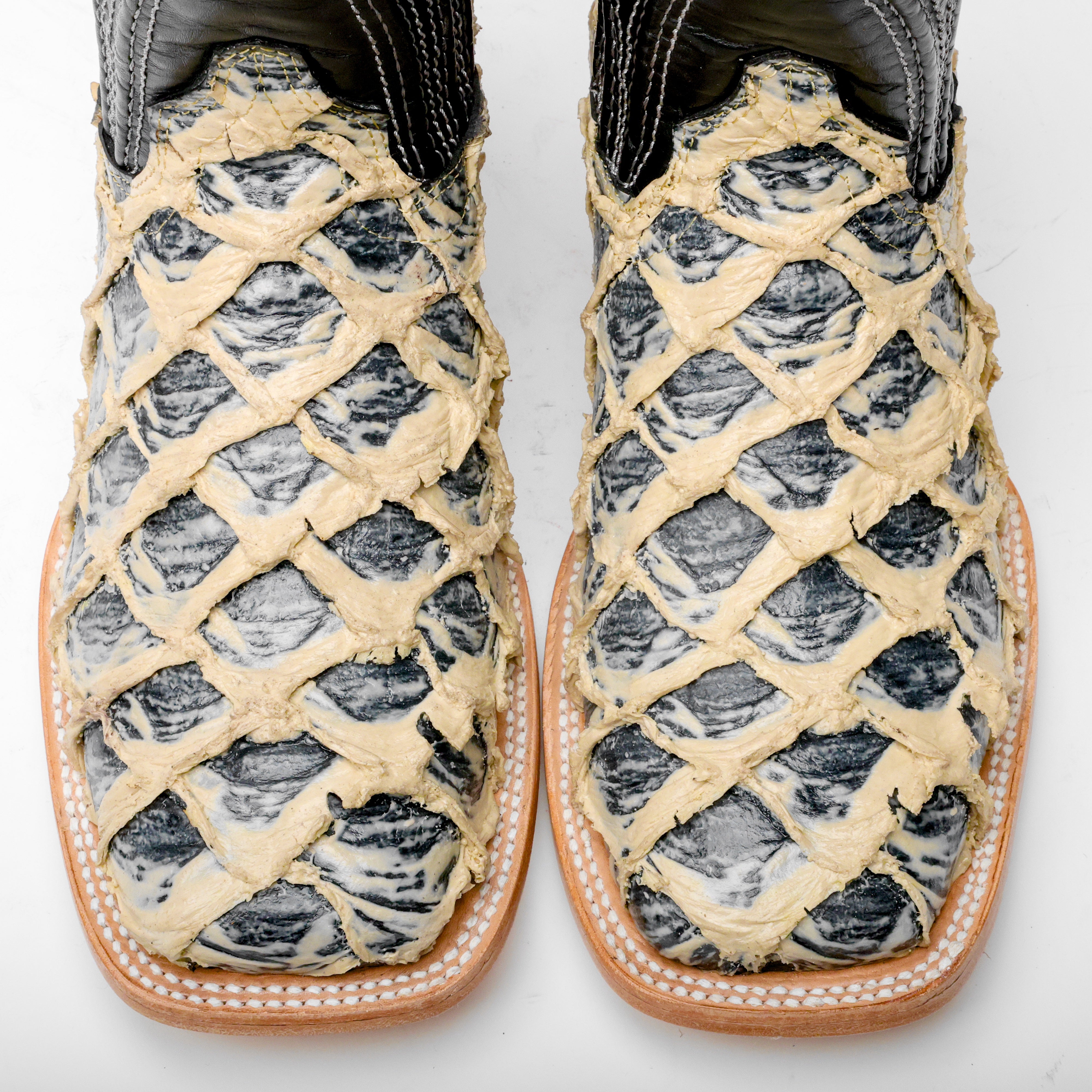 Eclipse/Orix Jumbo Pirarucu Leather Boots - Square Toe