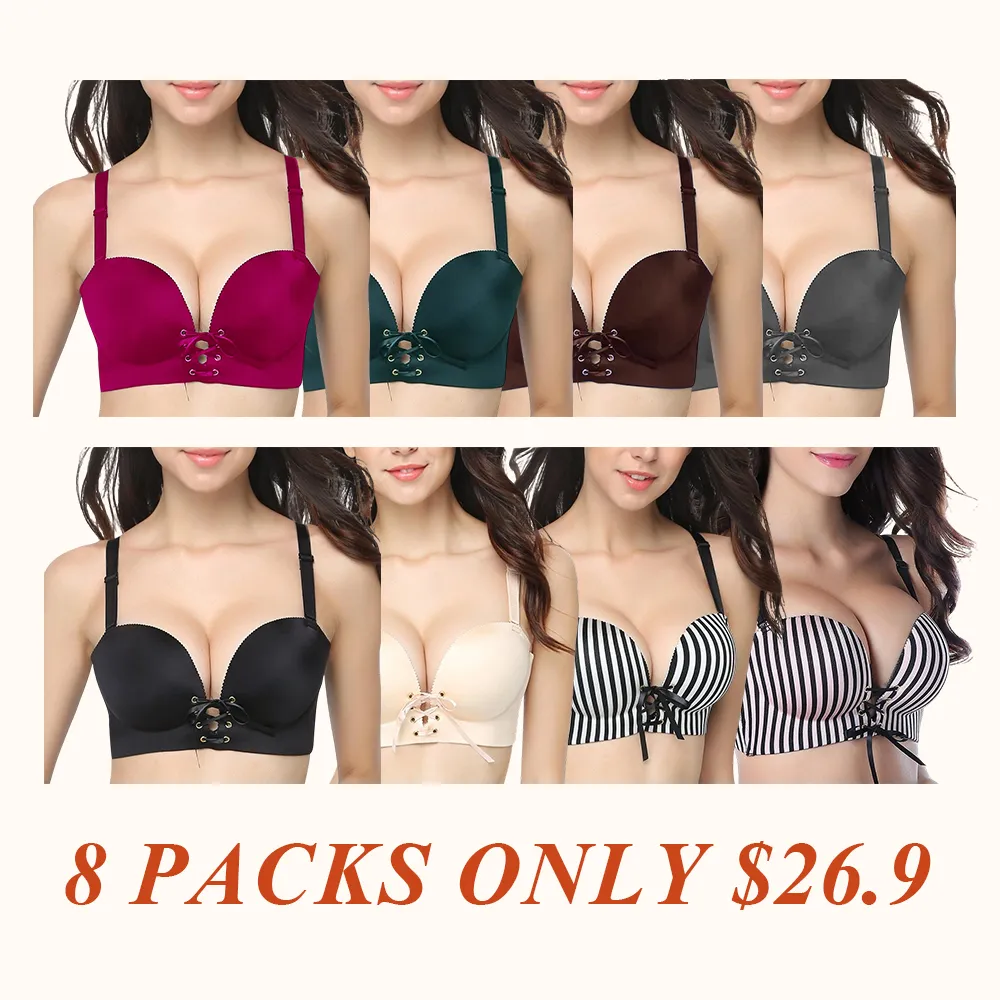 Two Cups Bras Brassiere for Women Push Up Padded Unlined Comfort Womenswear