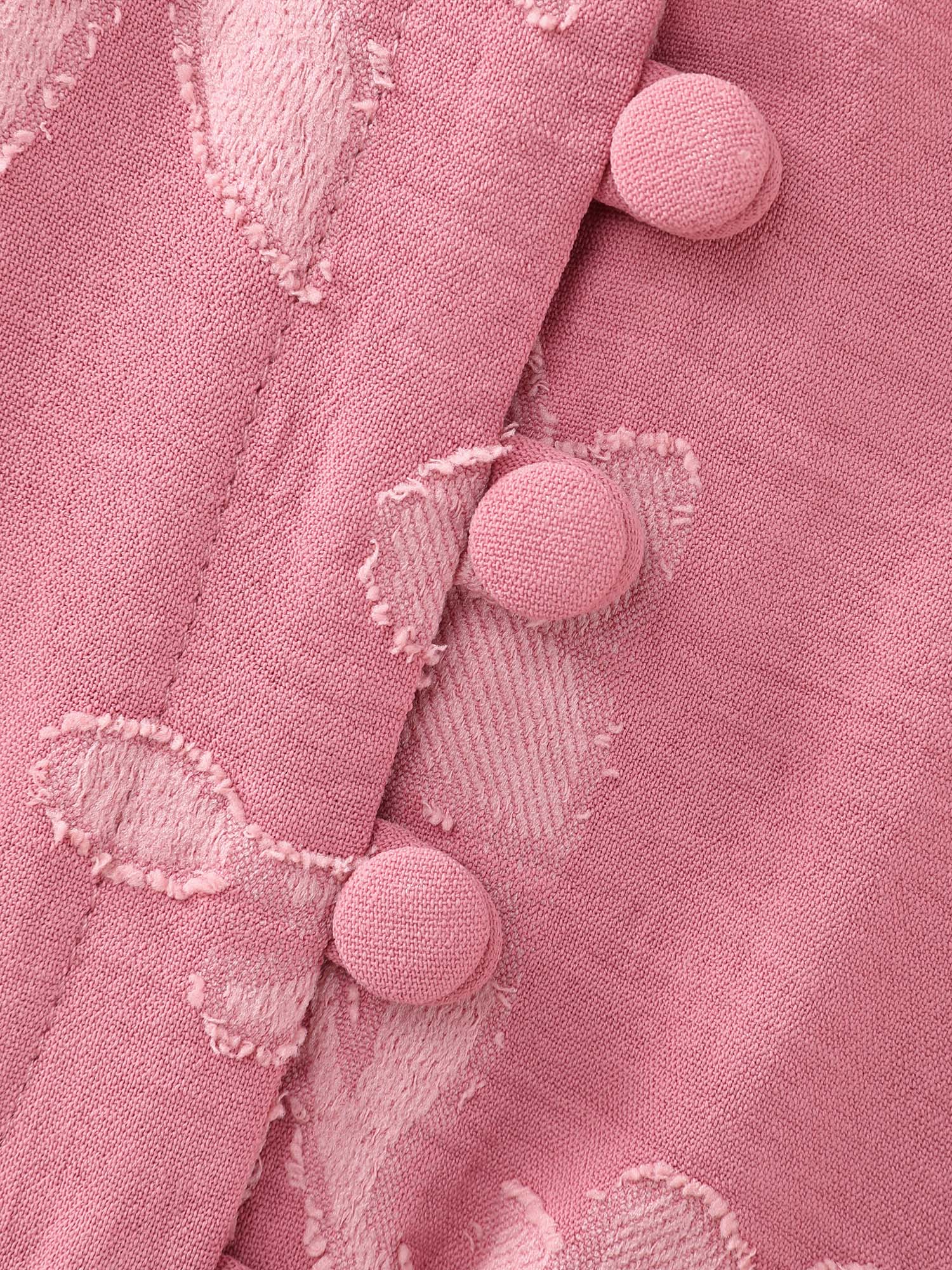 Soft Floral Pattern Ruffled Hem Midi Dress