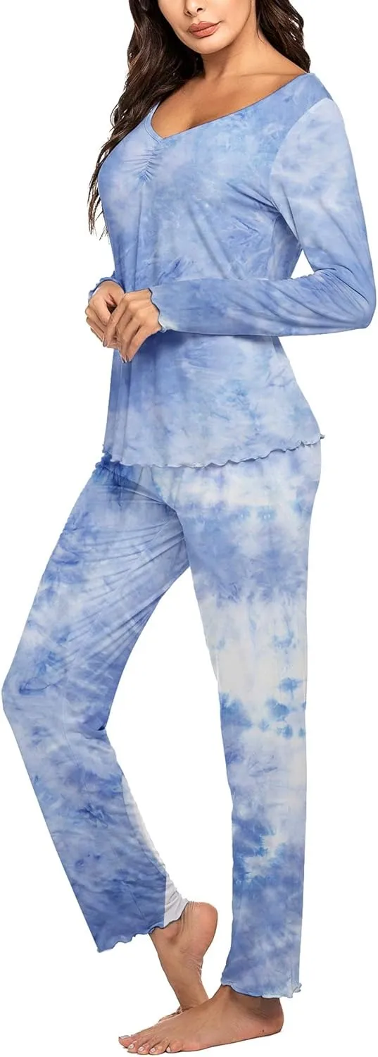 Womens Pajama Sets 2 Piece Lounge Set Fall Winter Pajamas