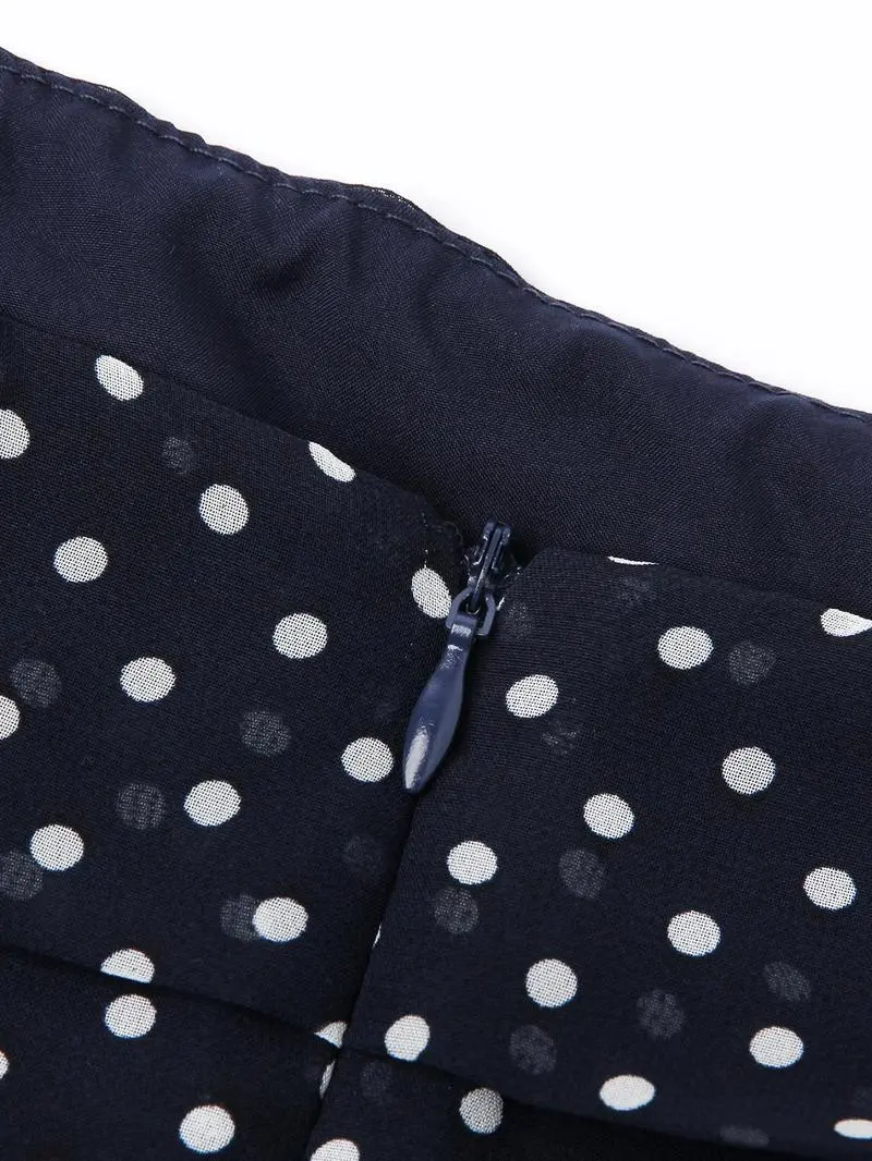 Women's Polka Dot Print Tube Dress