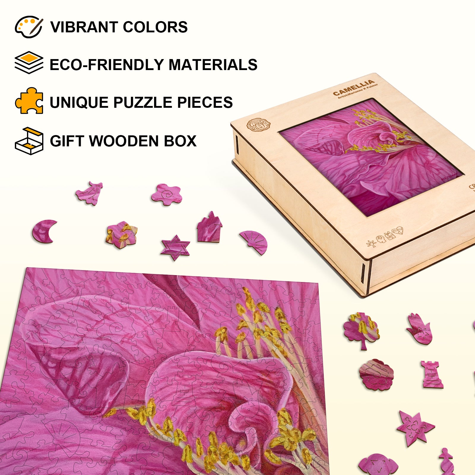 Camellia - By Artist Marianne K Palmer