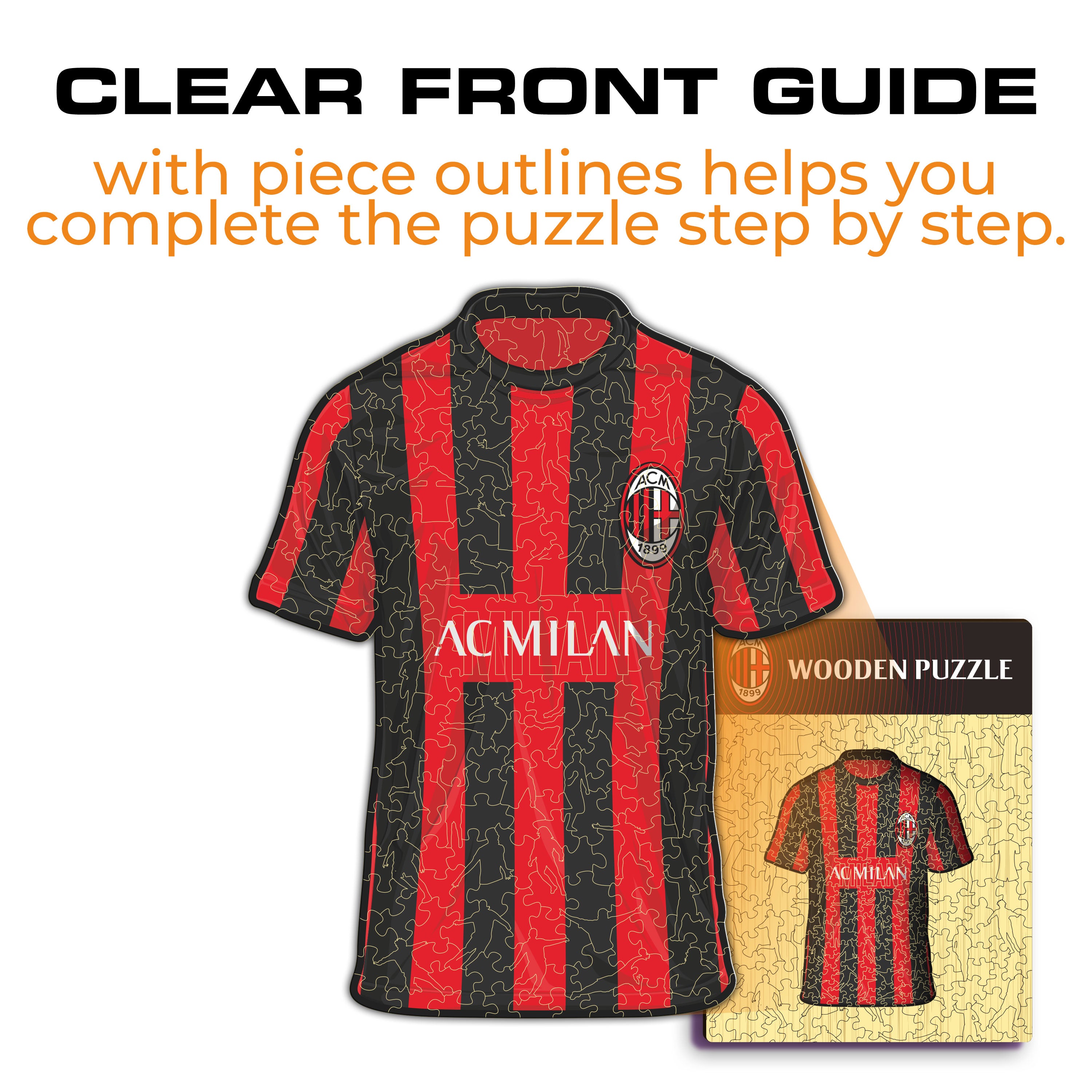 AC Milan® Jersey - Wooden Puzzle