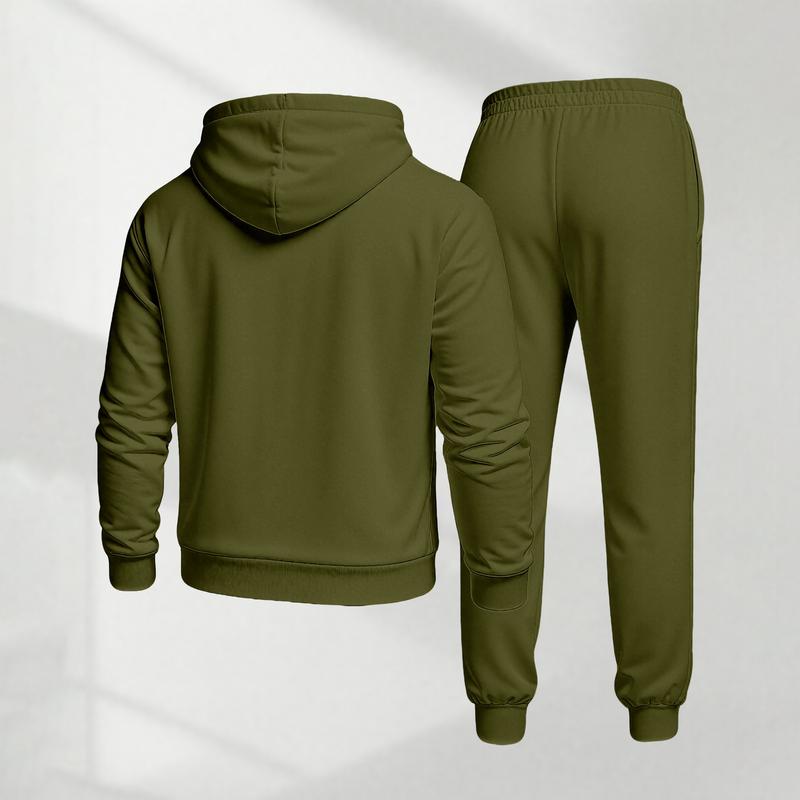 Goat Print Hoodie & Sweatpants Set - Unisex Athletic Lounge Set for Fall & Winter