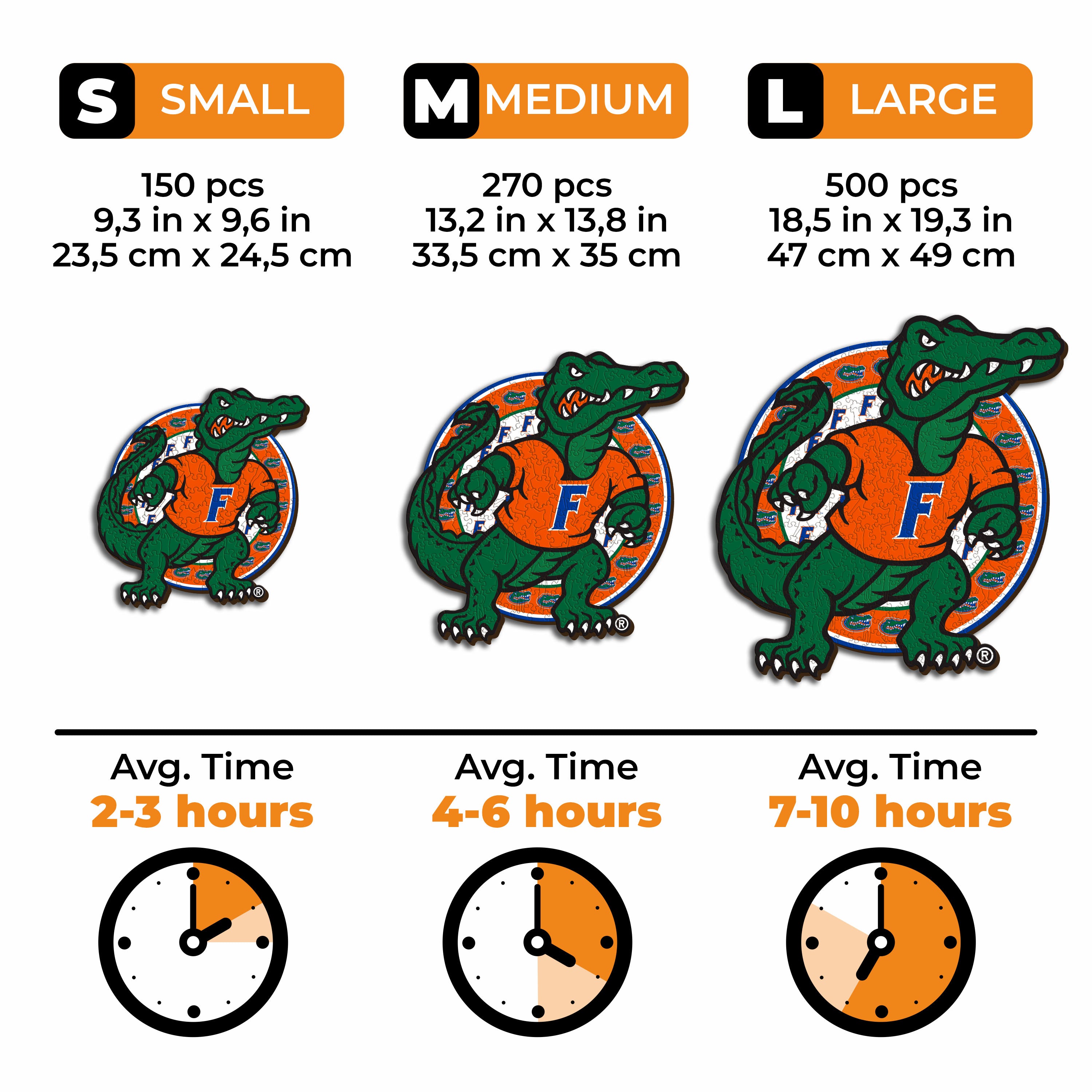 University of Florida Mascot - Wooden Puzzle