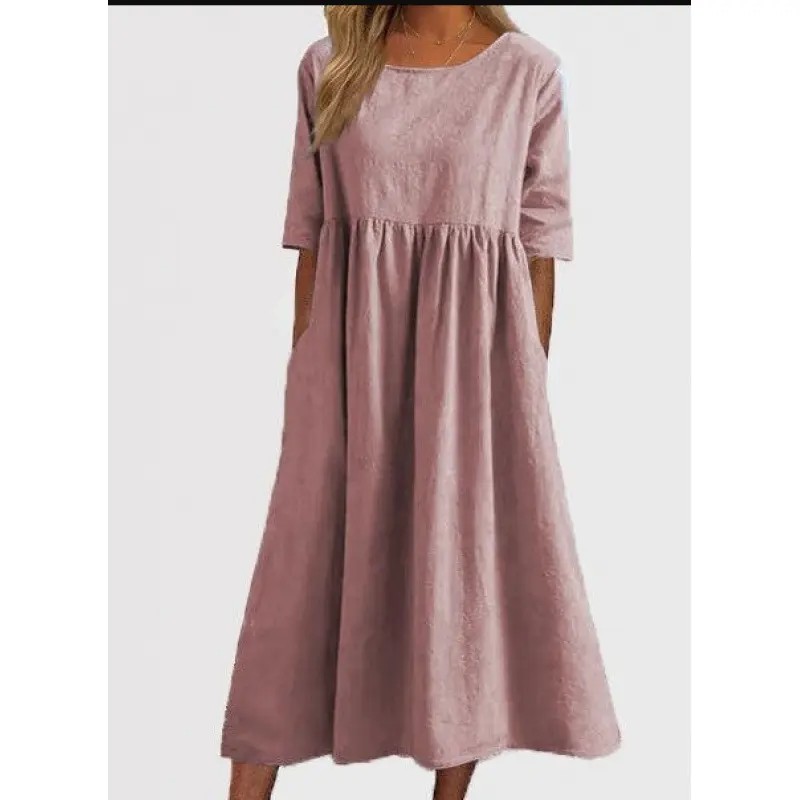 🔥9 Packs $27 - Women's Summer New Cotton and Linen Dress