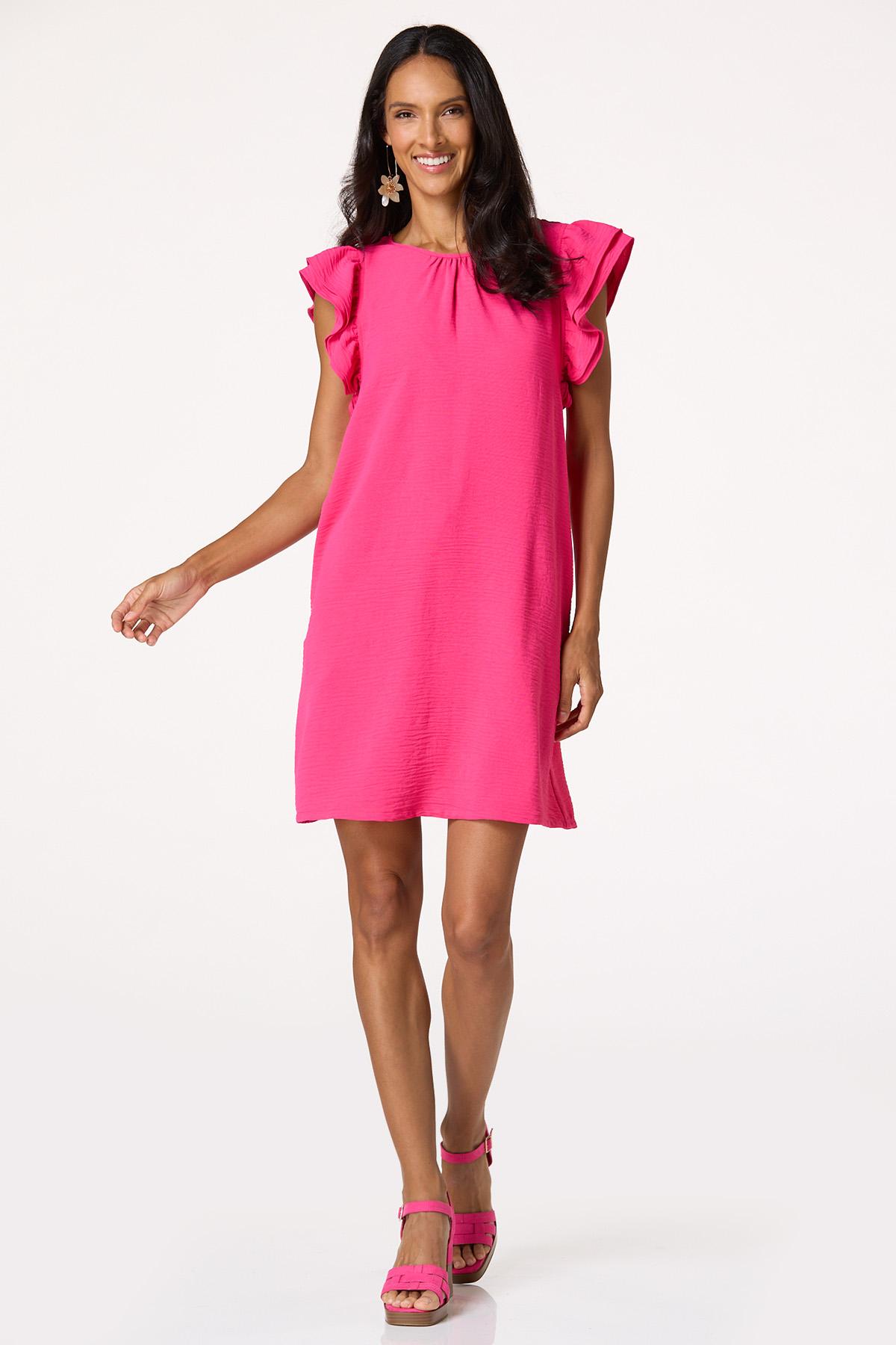 Double Flutter Sleeve Dress