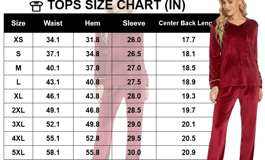 Pajamas Sets Velvet PJs Set