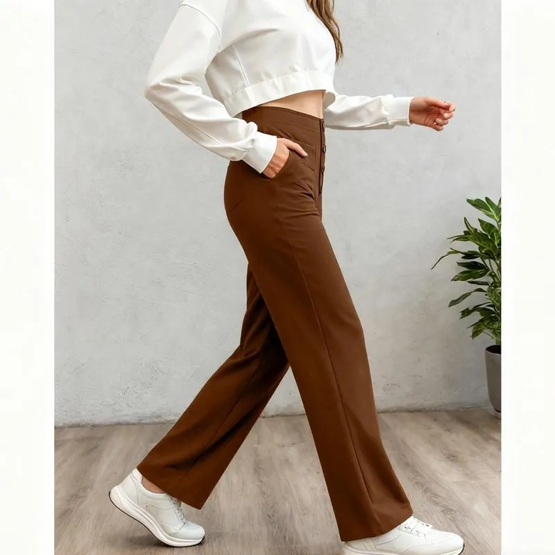 Women's High Waist Casual Pants