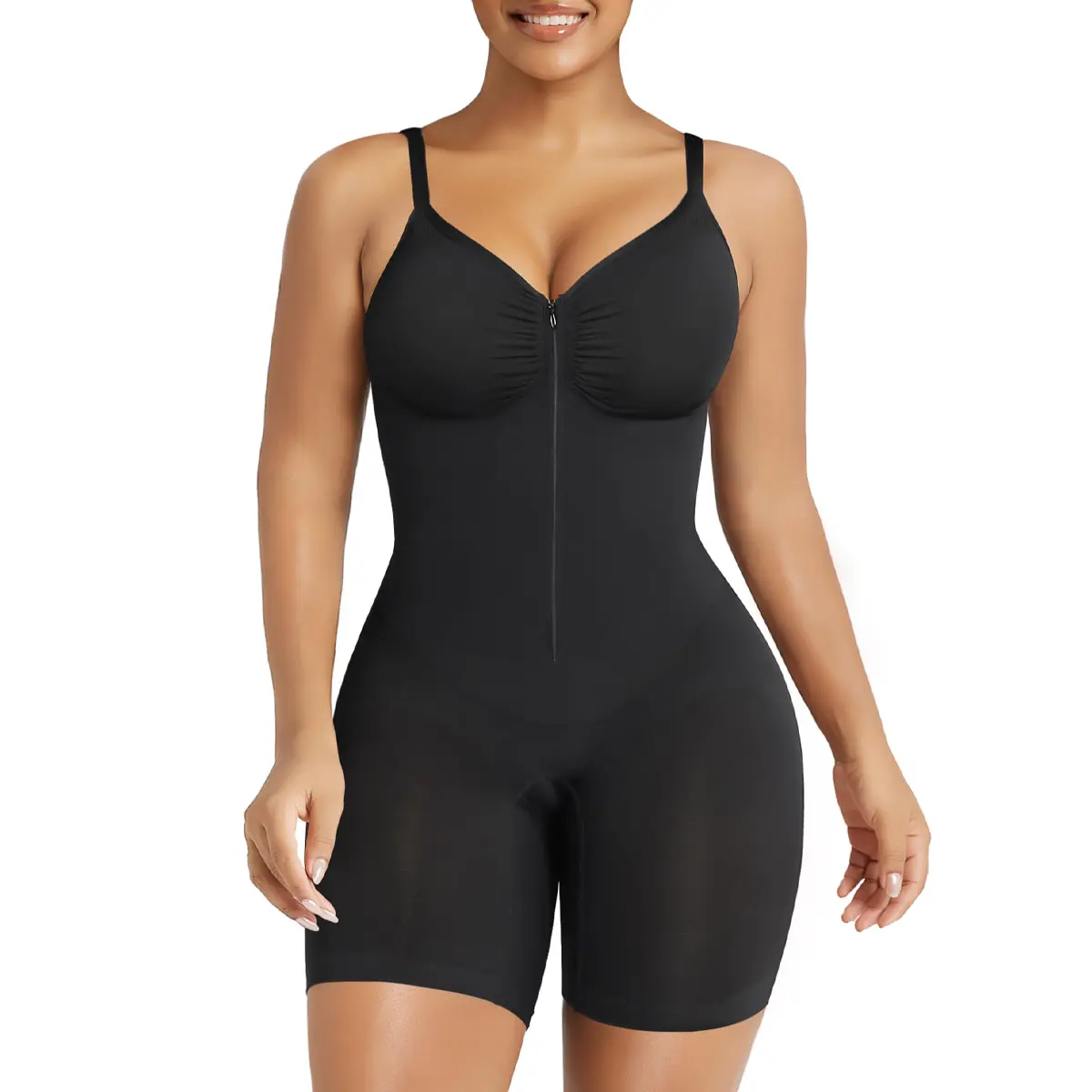🔥🔥8 PACKS $24 Shapewear for Women| Tummy Control Bodysuits Zip-Up Comfort