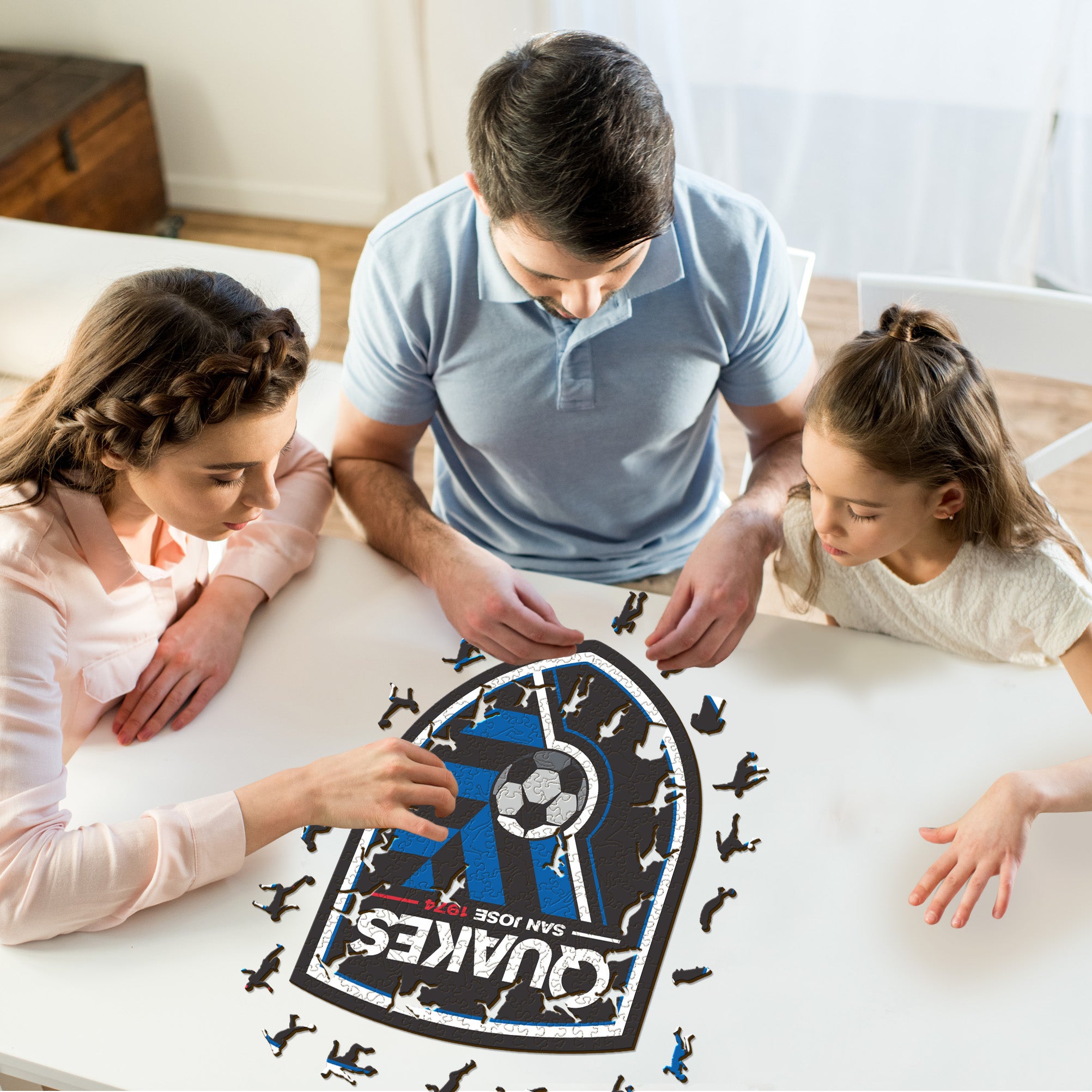 San Jose Earthquakes® Logo - Wooden Puzzle