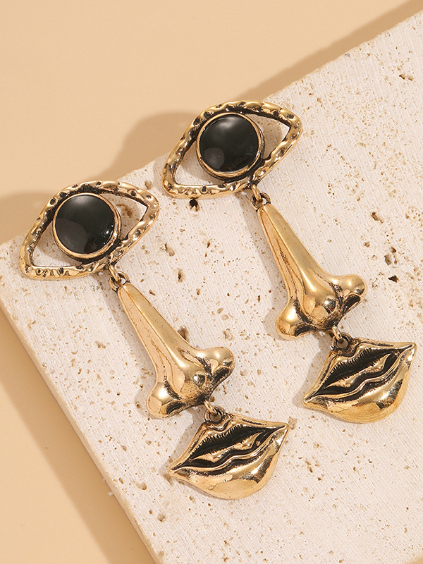 Contrast Color Geometric Earrings Accessories Drop Earrings