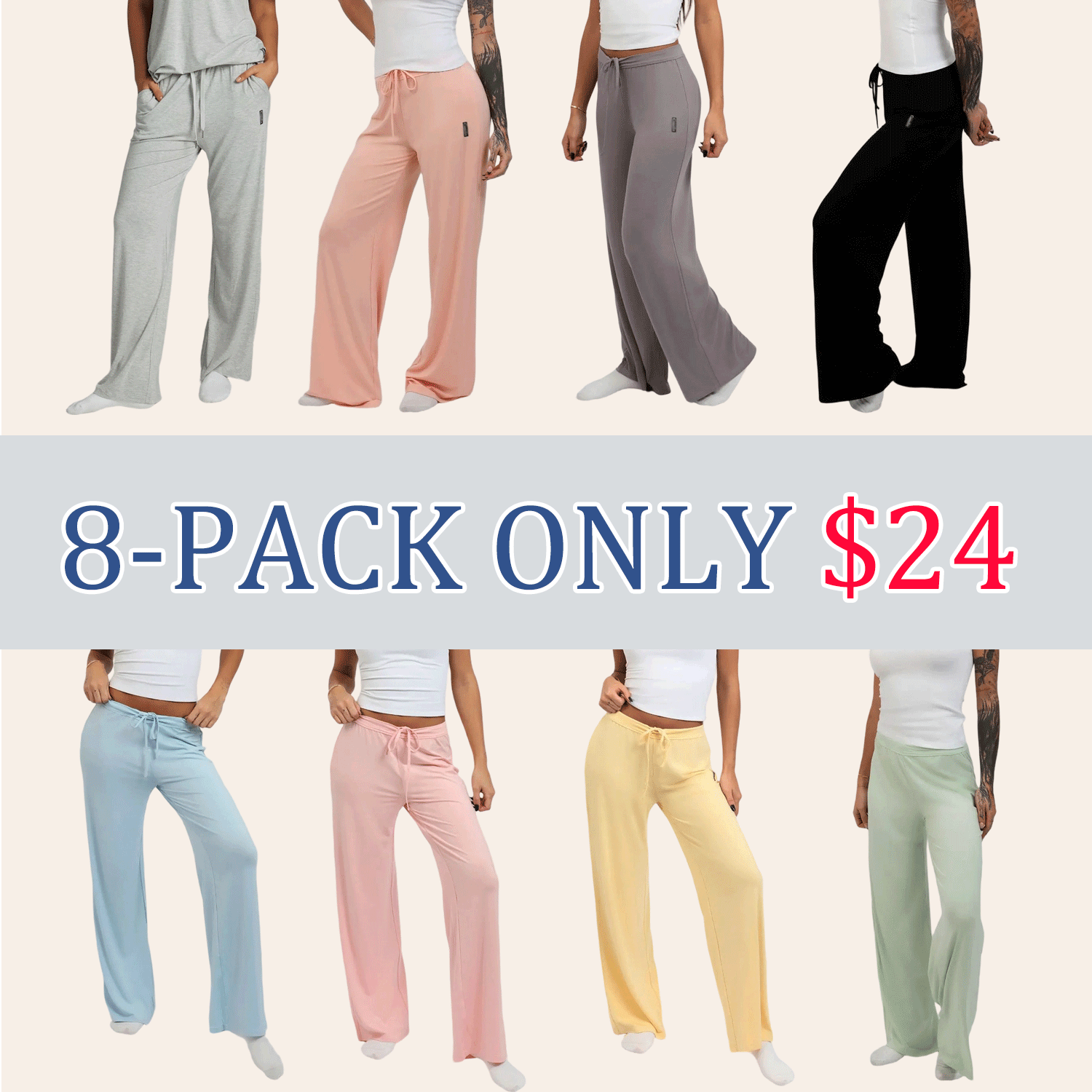 UltraSoft Cloud Lounge Pants – Relaxed Fit Drawstring Comfort