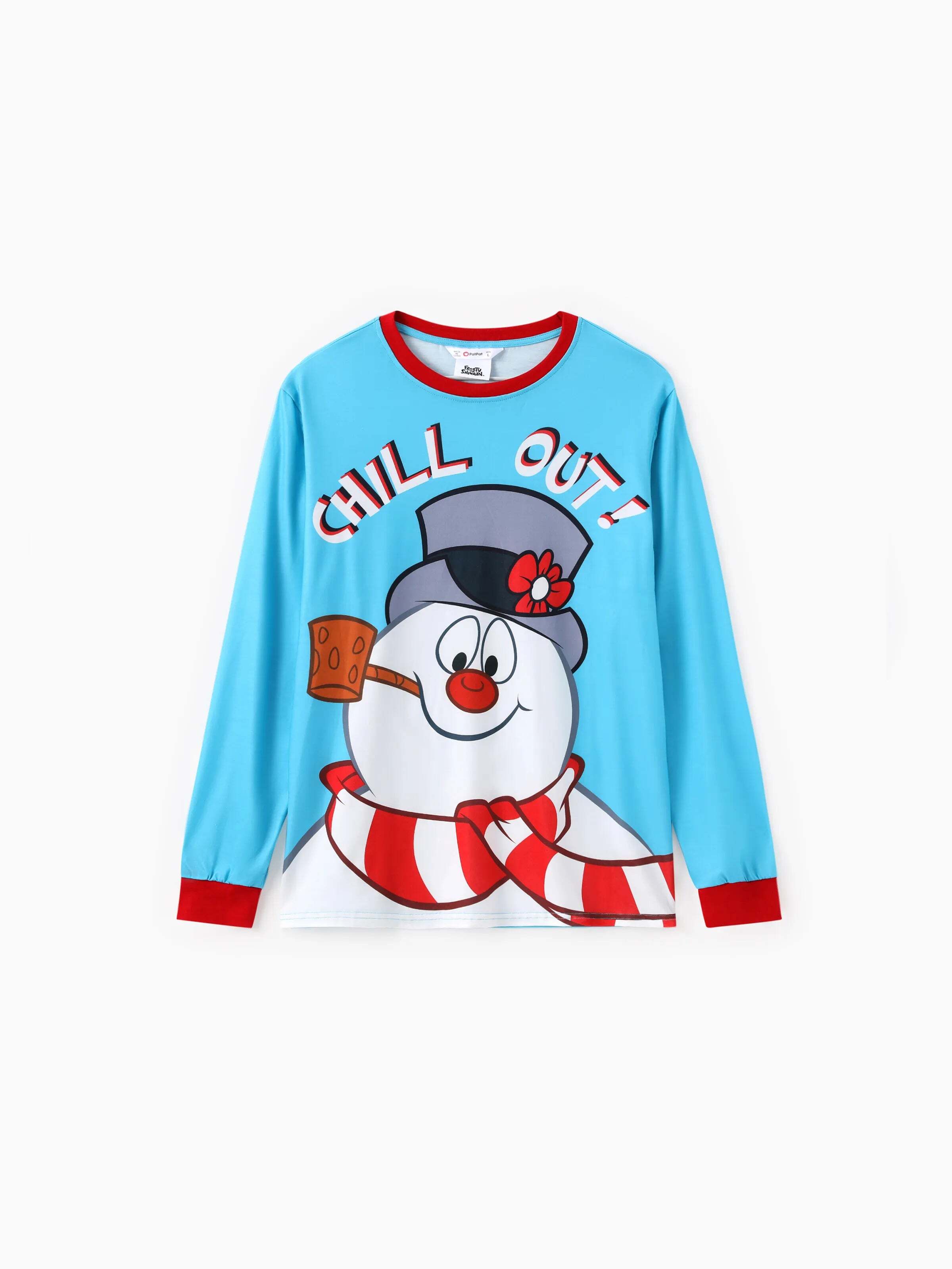 Christmas Snowman Pattern Pajamas Sets with Christmas Socks