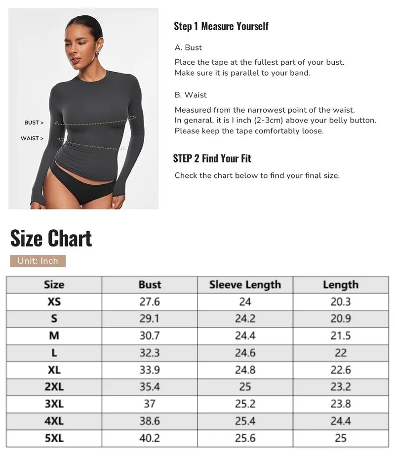 Inbarely Soft Single-Layer Basic Long Sleeve Shirts