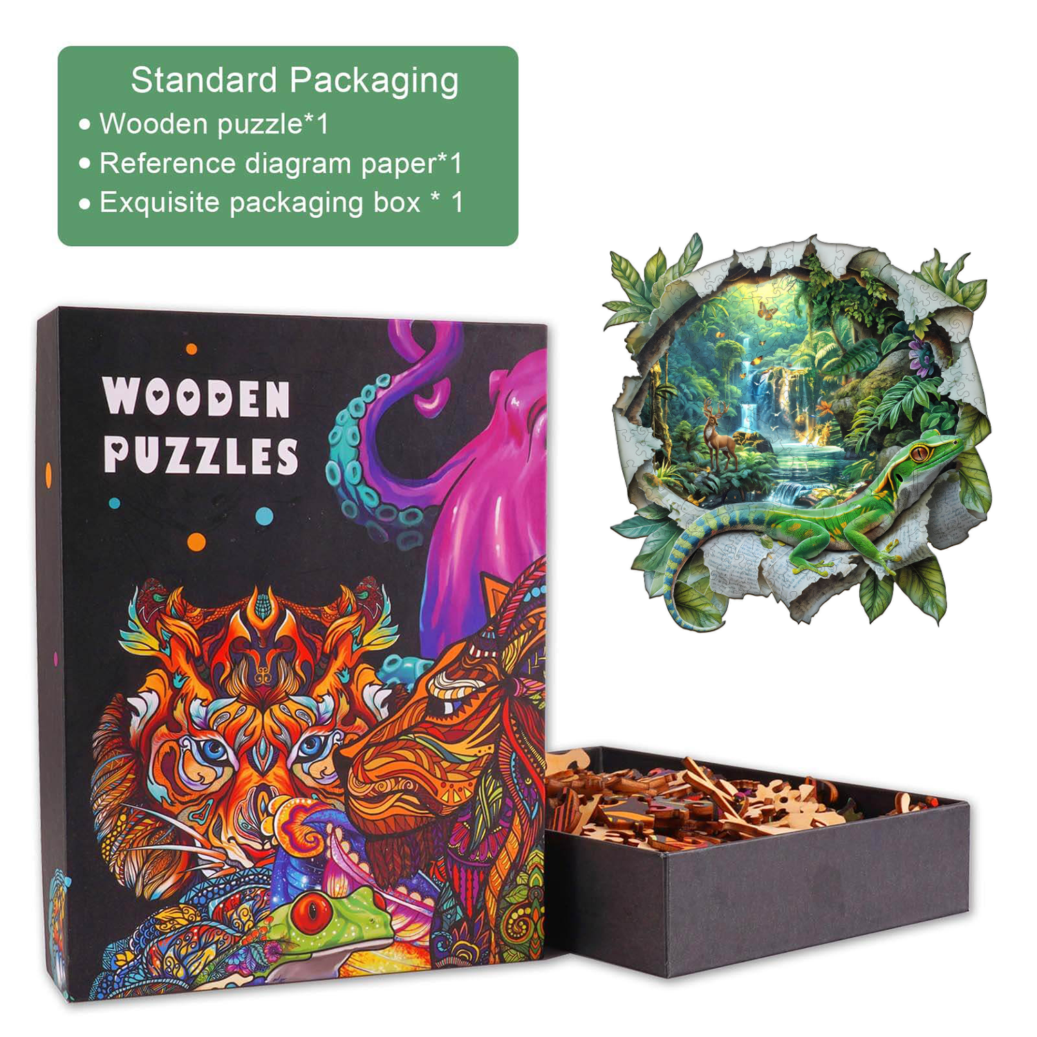 Paper World Wooden Jigsaw Puzzle