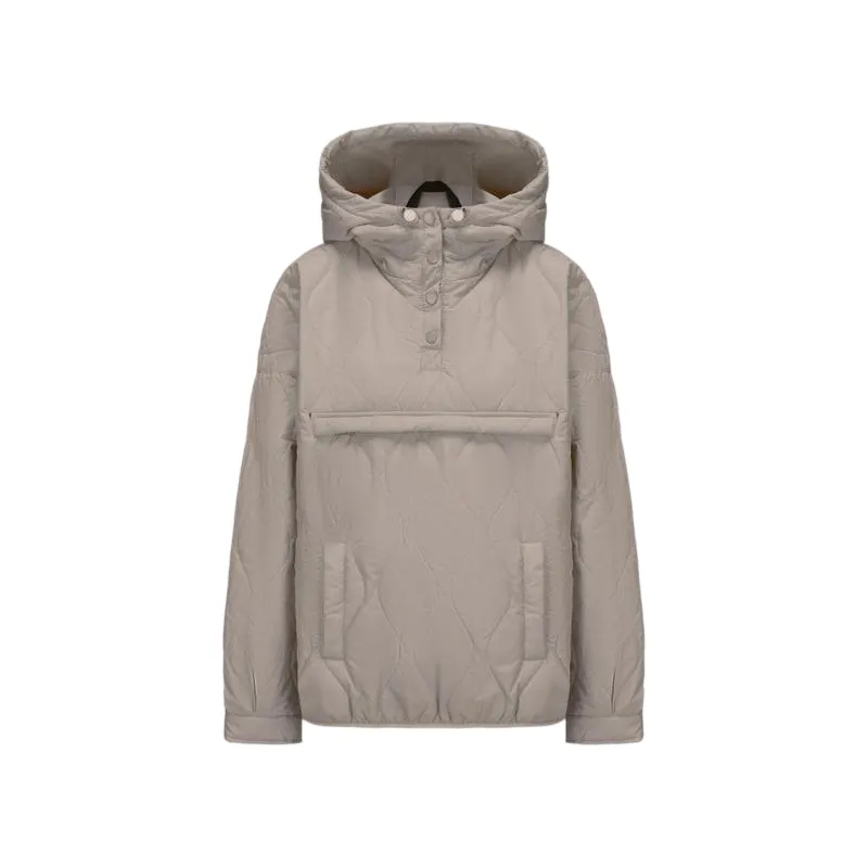 Women's Packable Baggy Fall Puffer Hoodie Coat