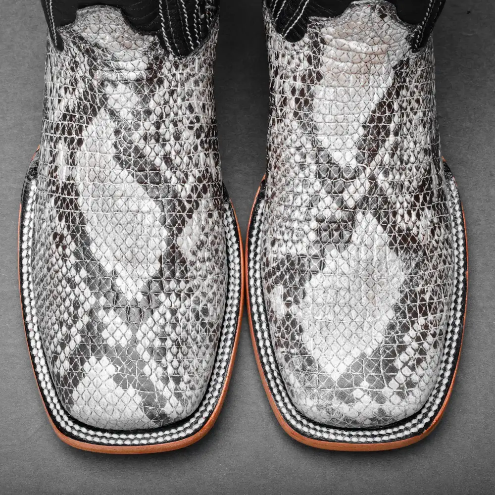 Bruce Mamba Leather Boots - Square Toe