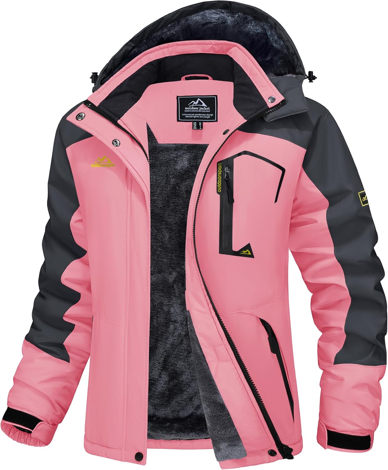 Ski Jacket Waterproof Insulated Snow Coat with Hood
