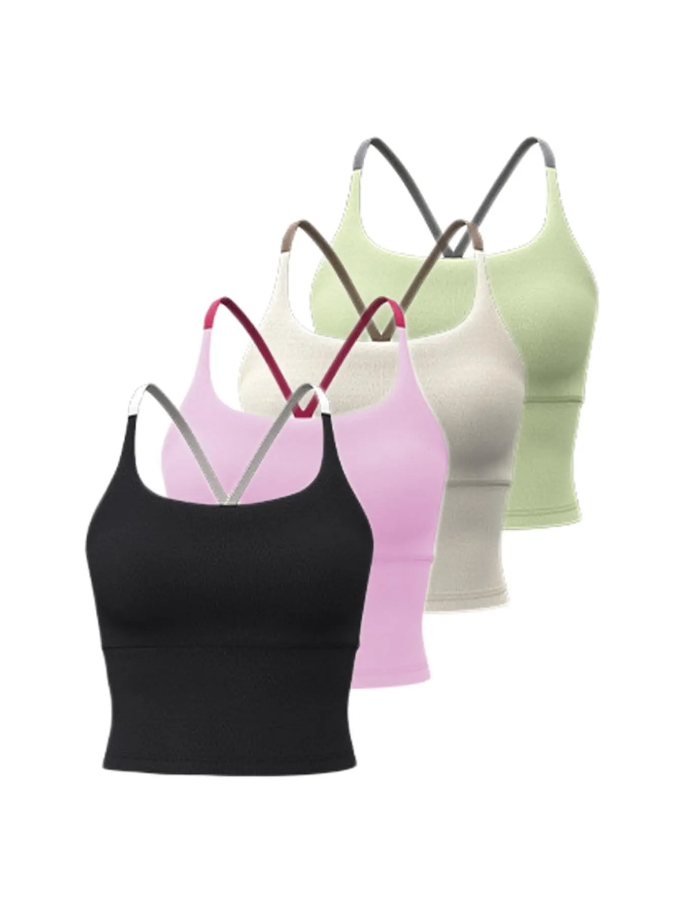 Women’s Criss Cross Sports Bra – Comfortable & Durable Active Crop Top