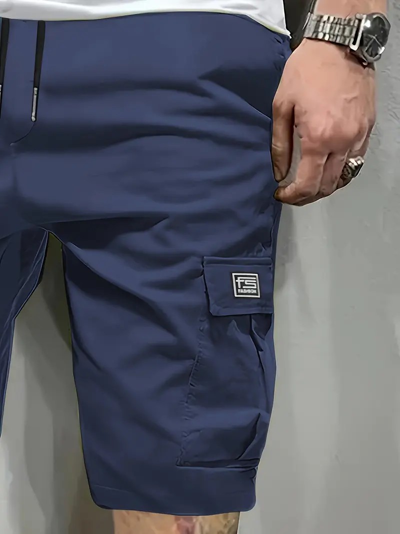 Men's Lightweight 4-Pocket Workwear Shorts – Summer Utility Fit