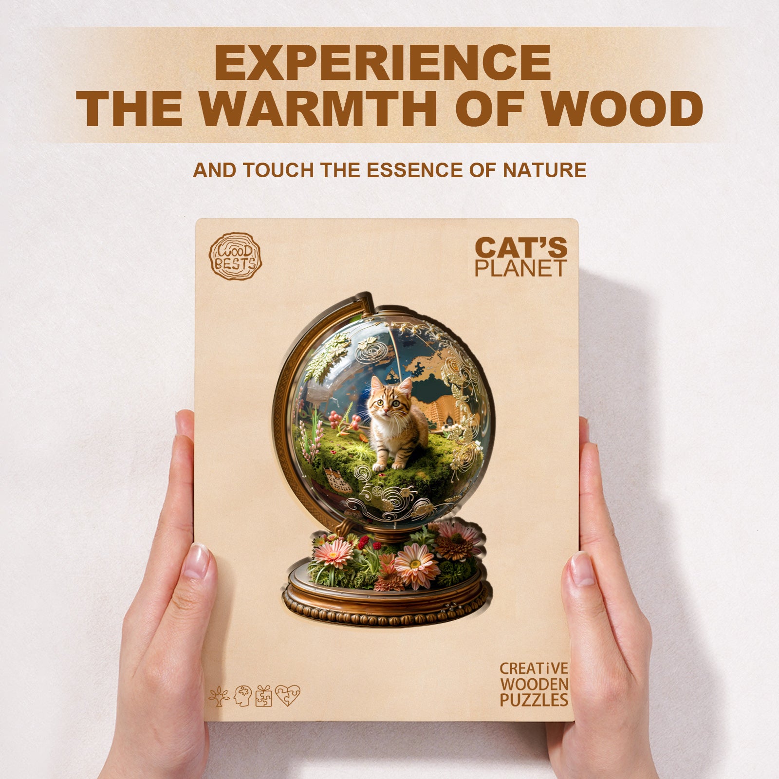 Cat’s Planet Wooden Jigsaw Puzzle