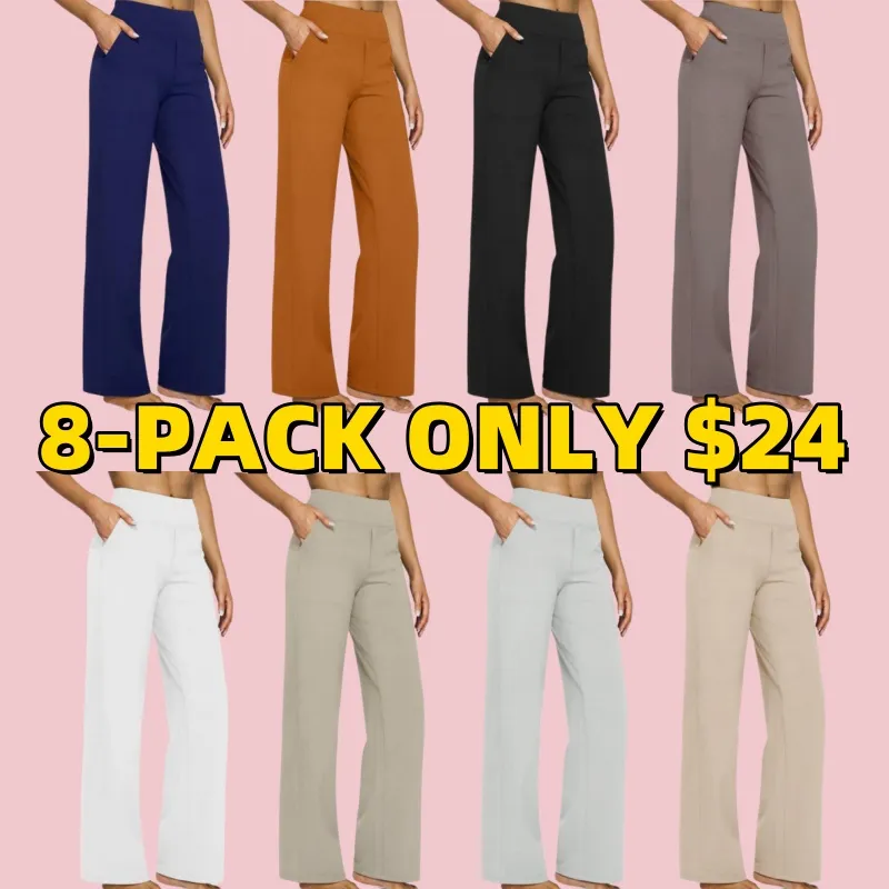 Loose High-Waist Business Casual Pants(Just $3 Each!)