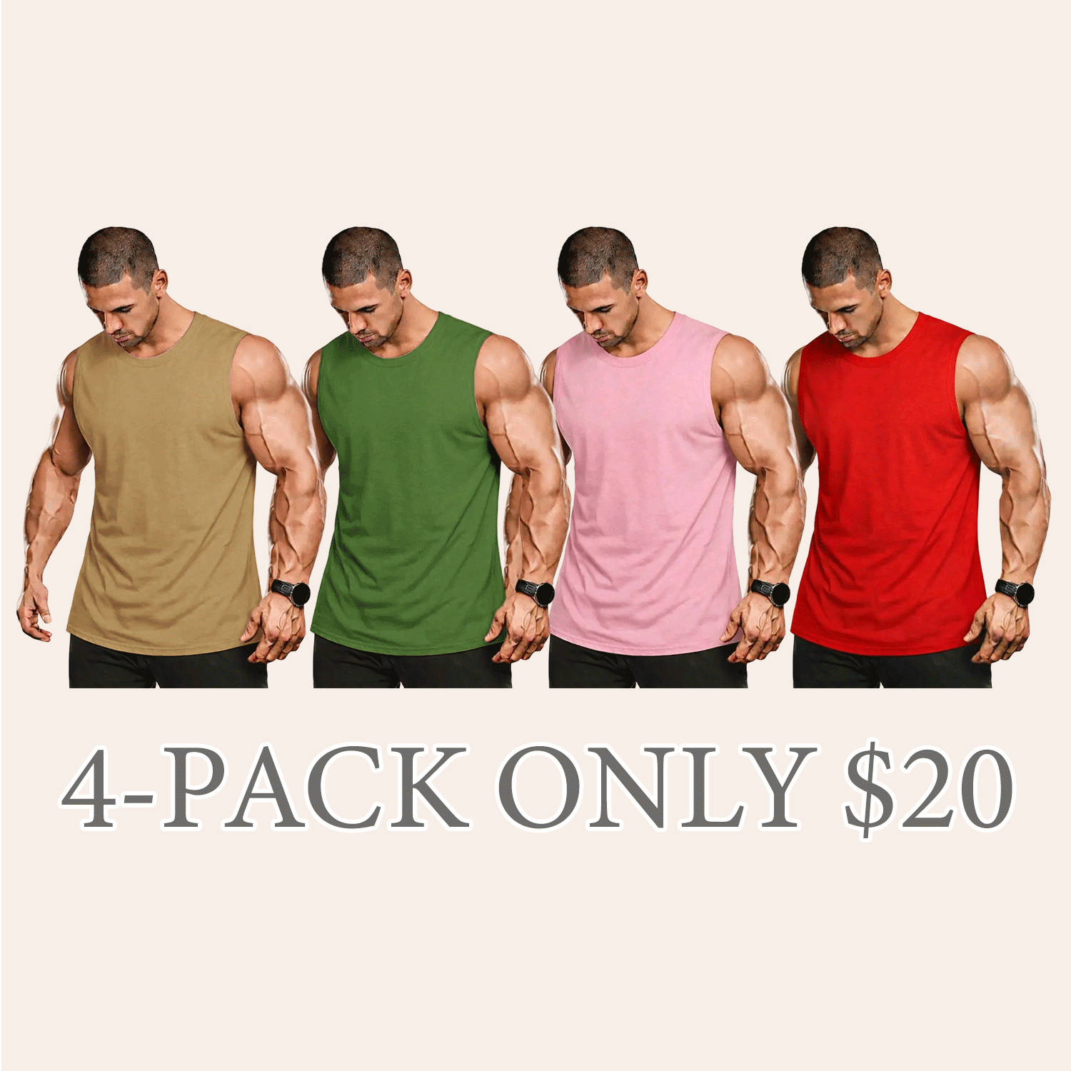 Unisex Cotton Sleeveless Tank Top – Relaxed Fit Summer Essential