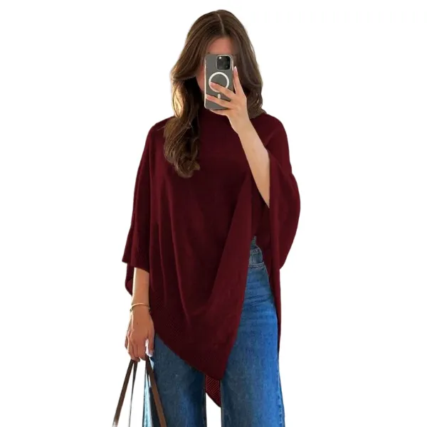 Women's Plain Loose Elegant Fashion Sweater Shawl