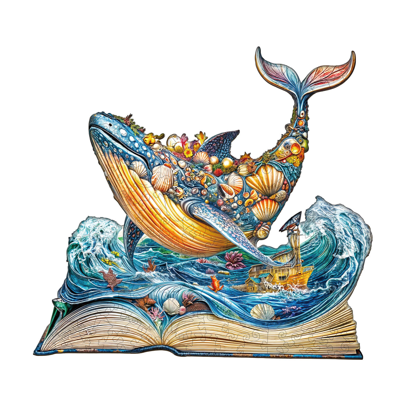 Whale Story-1 Wooden Jigsaw Puzzle