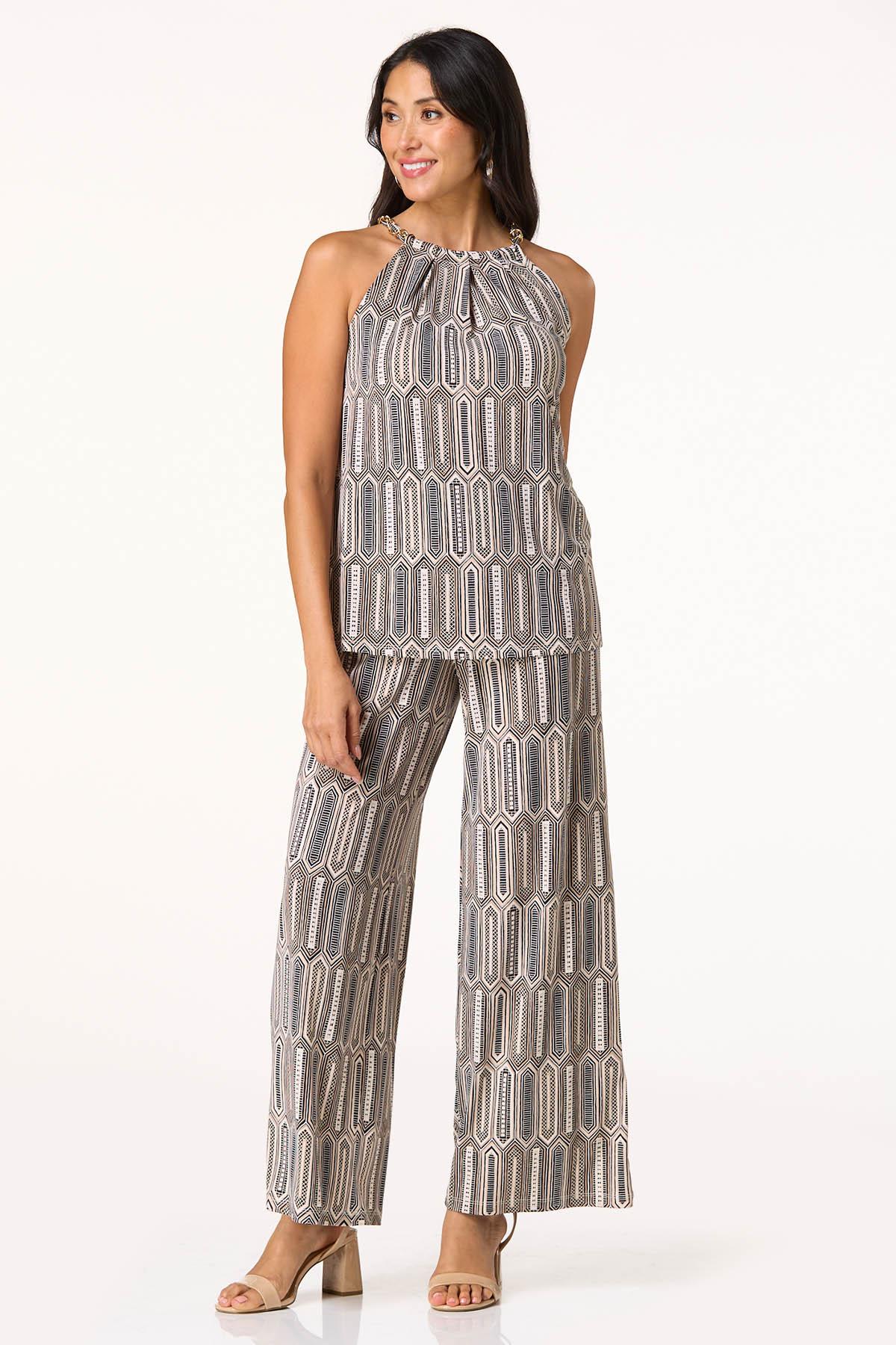 Modern Halter Chain Strap Tank