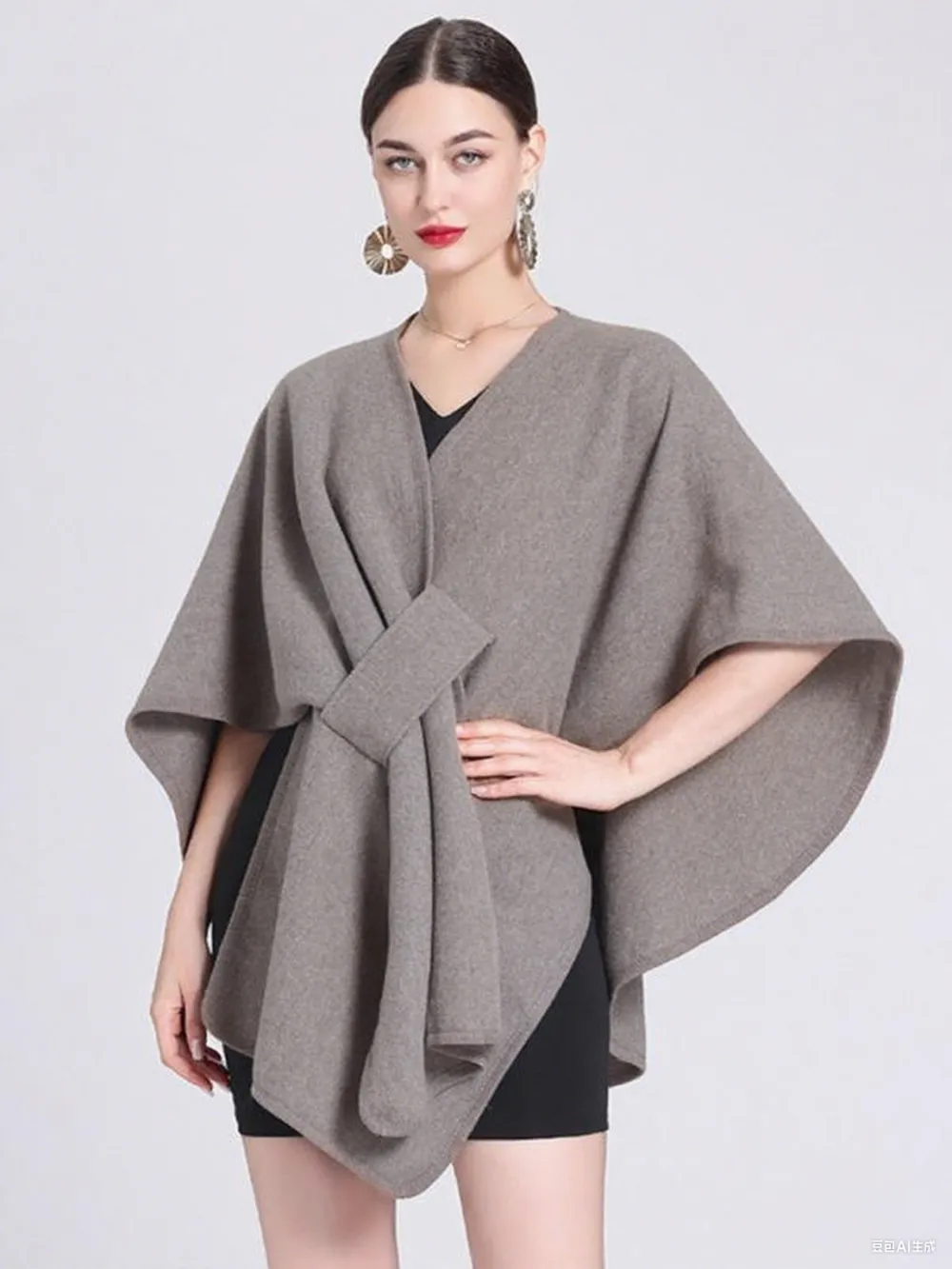 Women's Solid Color Cape Shawl