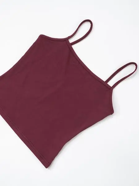 Two-Piece Set Women's Solid Color Cami Top & Pants