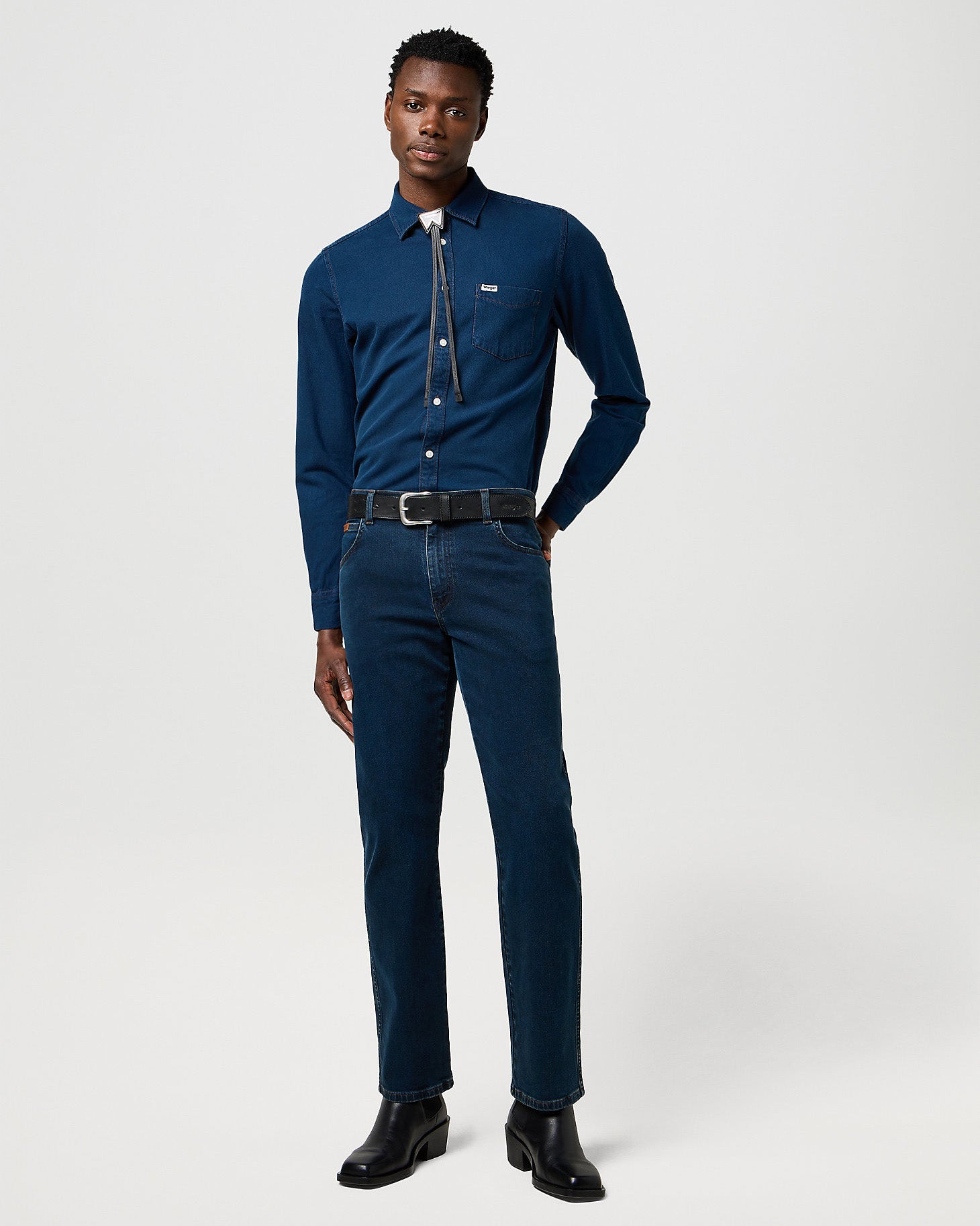 Texas Stretch Authentic Straight Mens Jeans - Blue Oxide